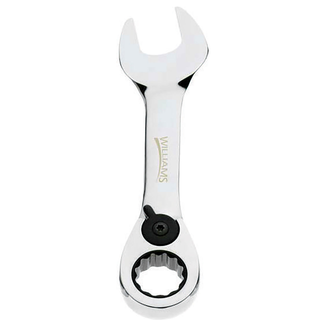 10" 12-Point Stubby Combination Wrench Standard Ratcheting, Chrome