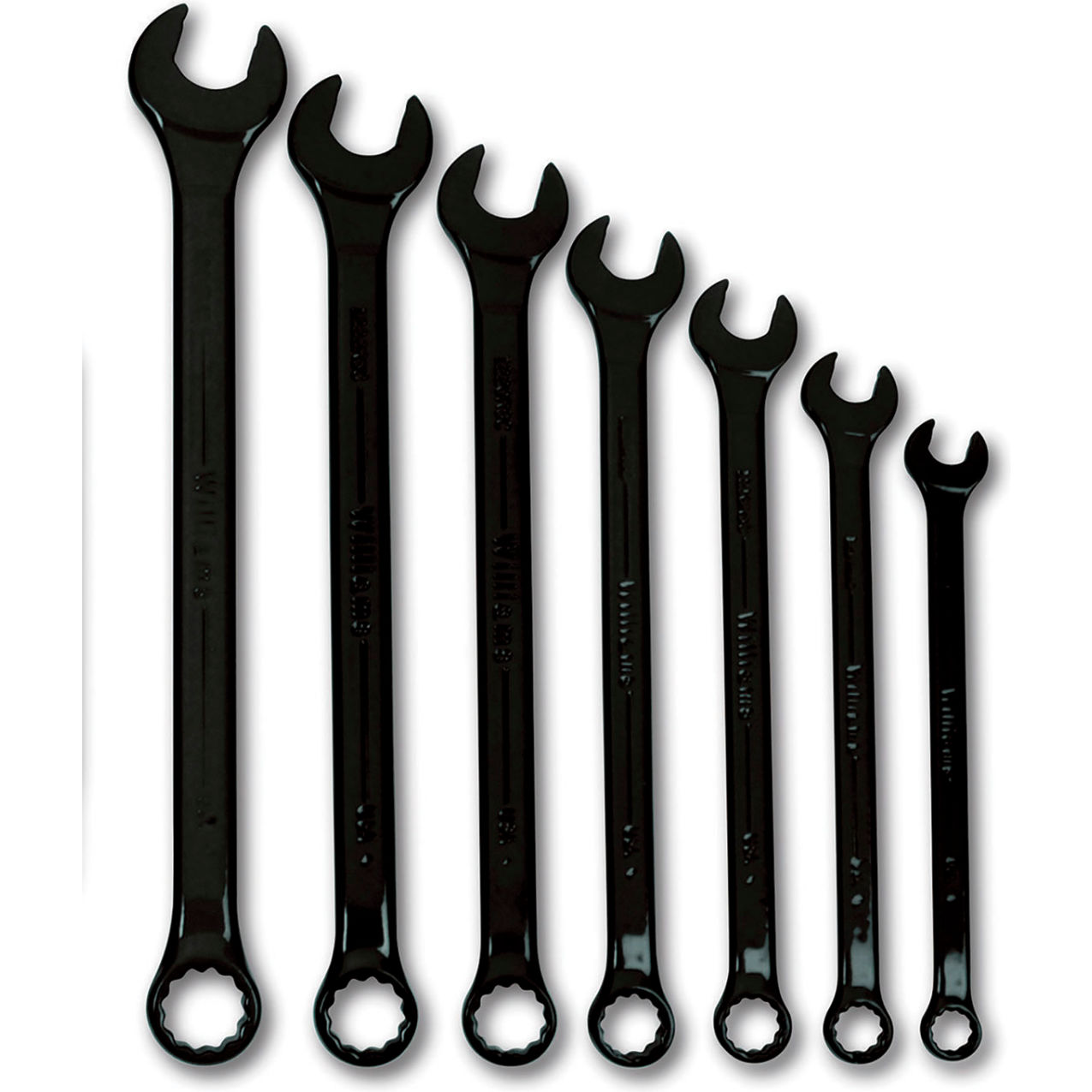 7 Piece 3/8" to 3/4" 12-Point SuperCombo Combination Wrench Set, Black