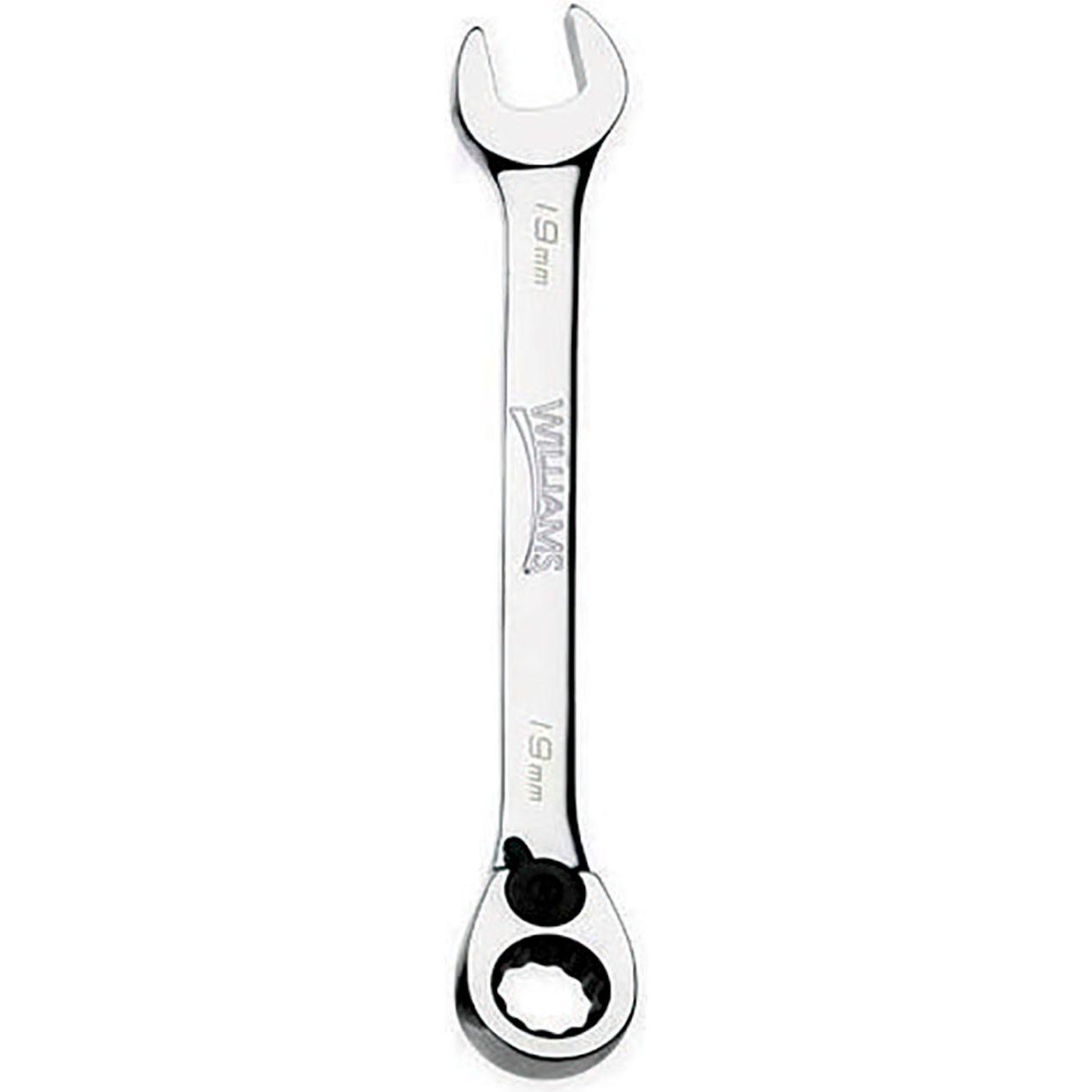 18mm 12-Point Reversible Ratchet Combination Wrench, Chrome