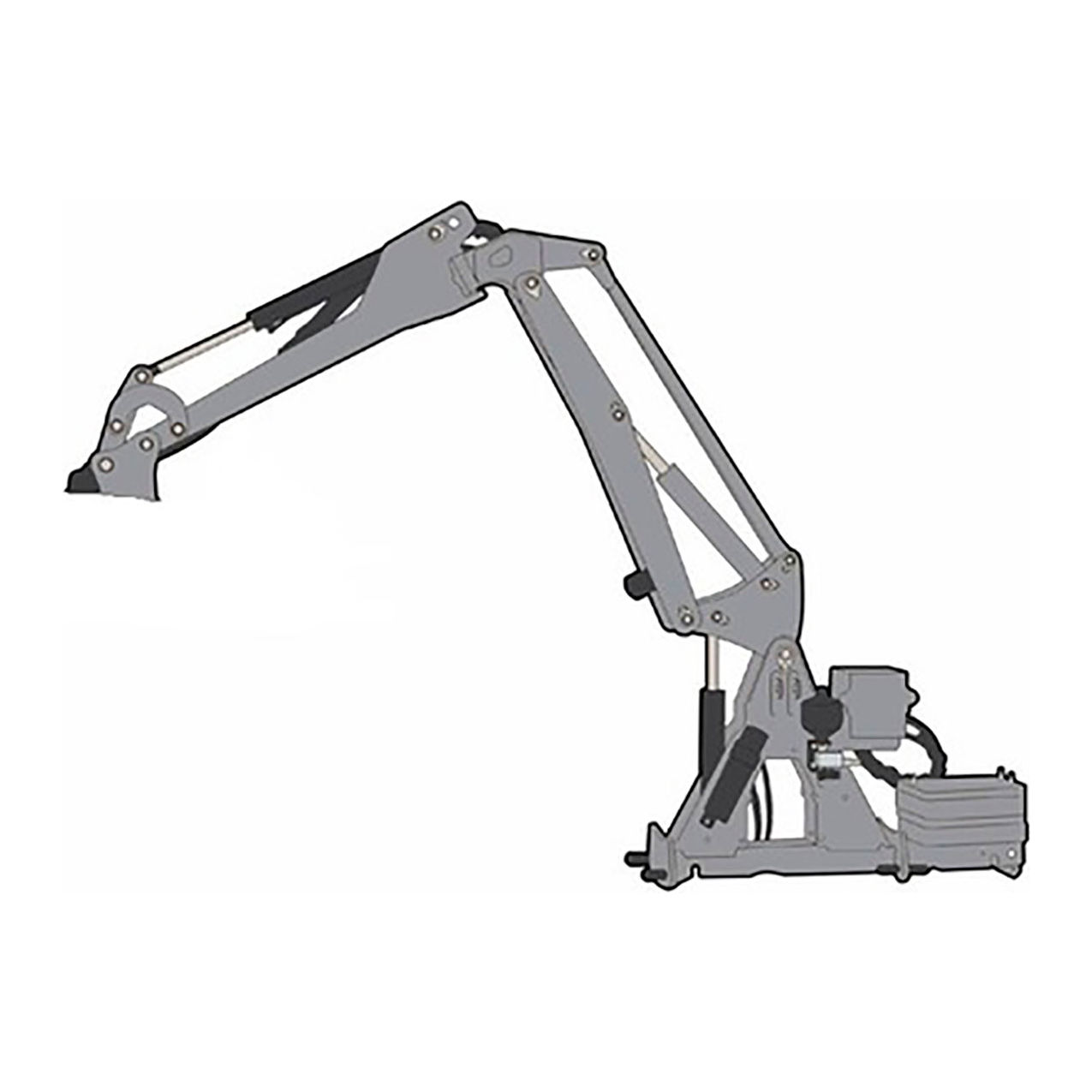 Front Extension Arm, 157" Power Arm, w/o head, Orange
