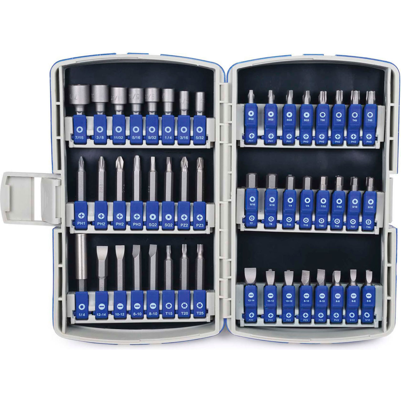 Master Bit Set, S2, 1/4" Drive, Pack of 72