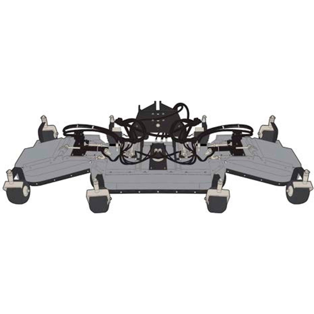 114" Tri-Deck Mower For C70/S75, Orange