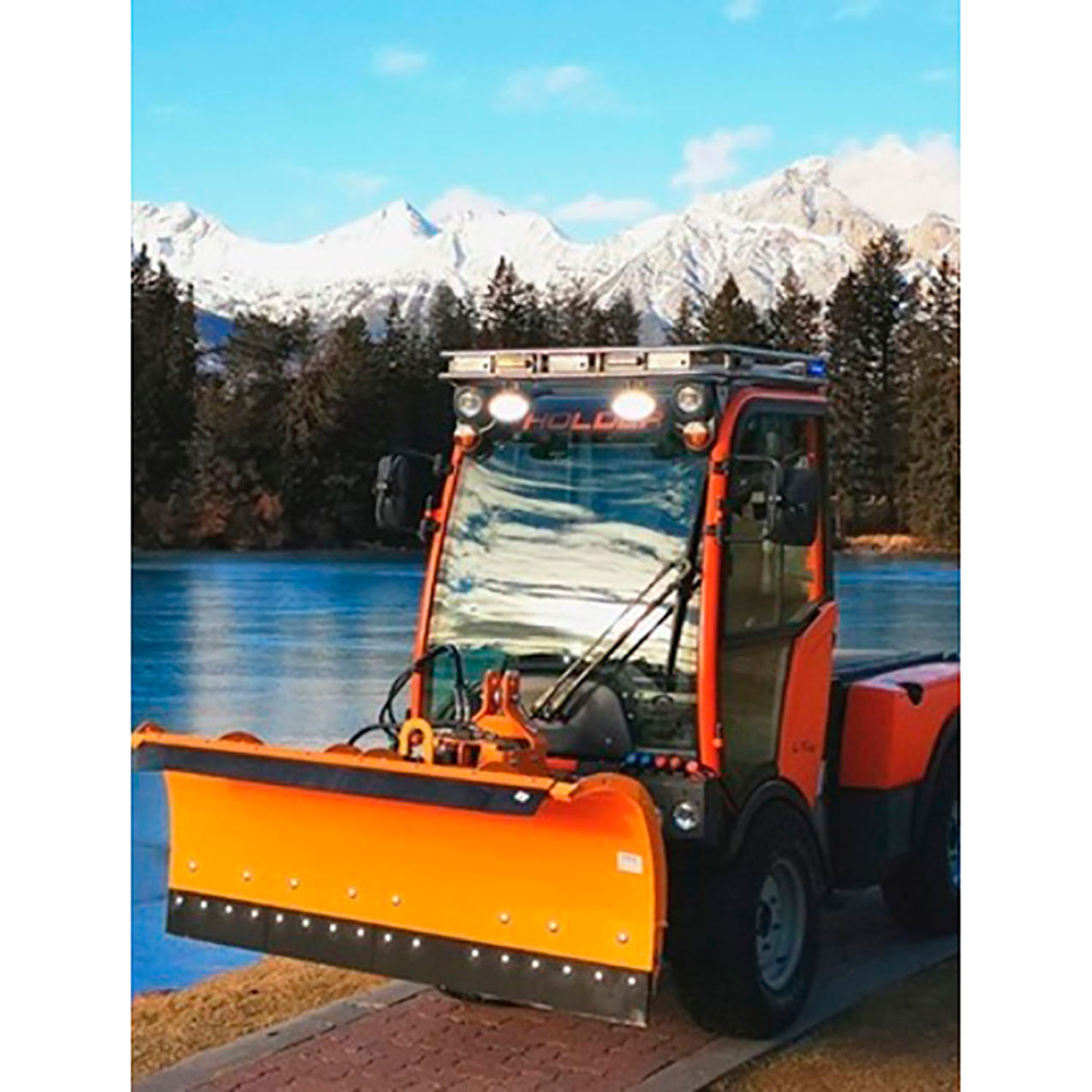 58"Snow Plow, Universal Fit, 3-Point Hitch For C75/S75, Orange