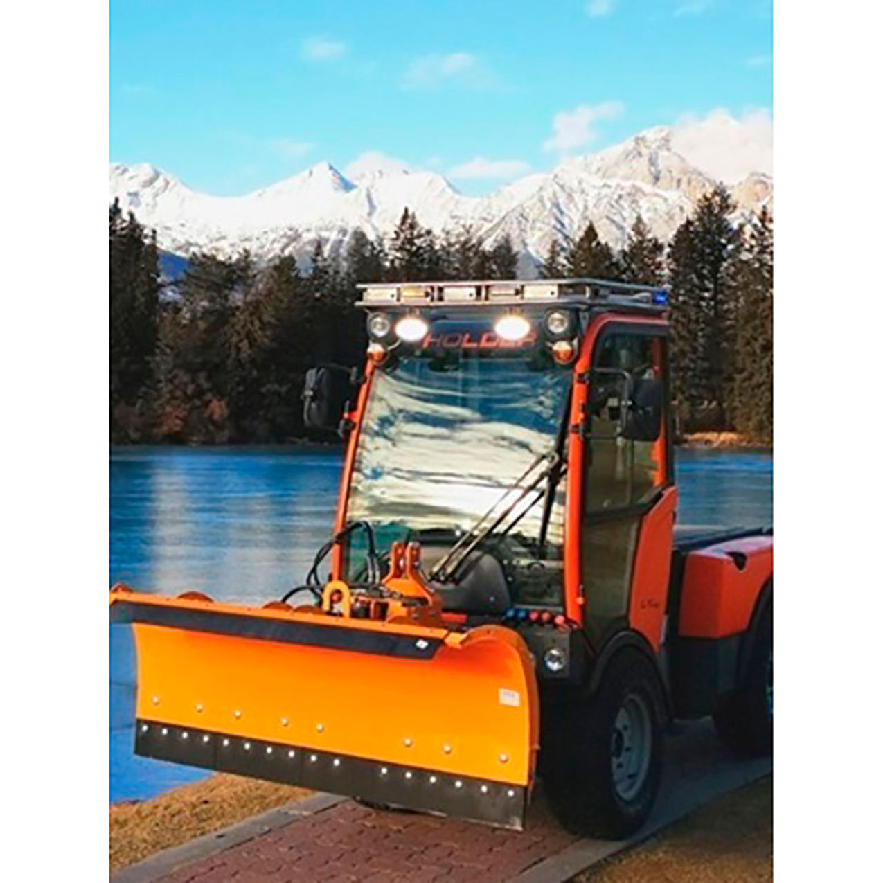 60"Snow Plow, 3-Point Hitch, Tapered Top (Universal Fit) For C75/S75, Orange