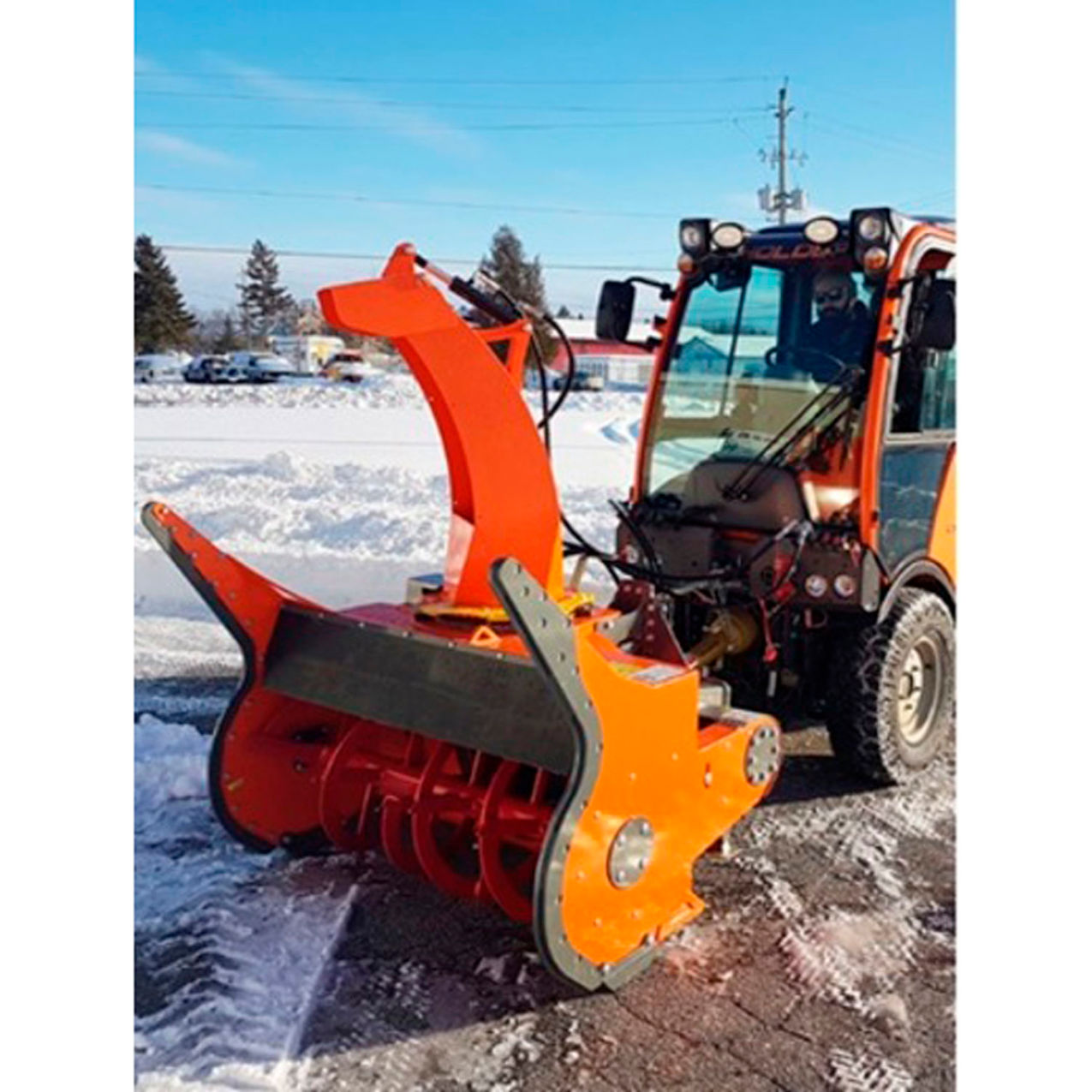 51" Single Auger Snow Blower For C70, Orange
