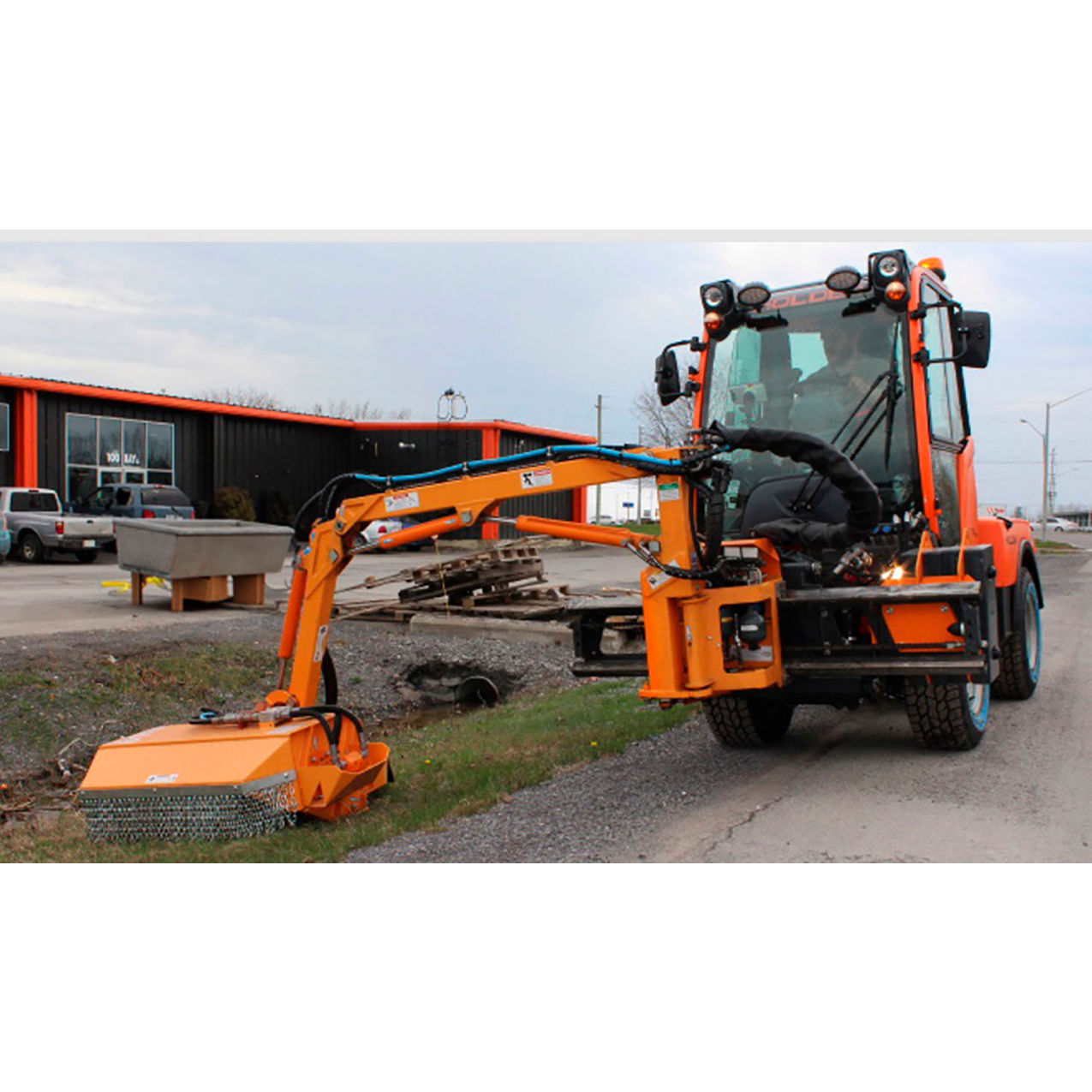 Front Extension Arm, 157" Power Arm, w/o head, PTO 1000 RPM, Orange