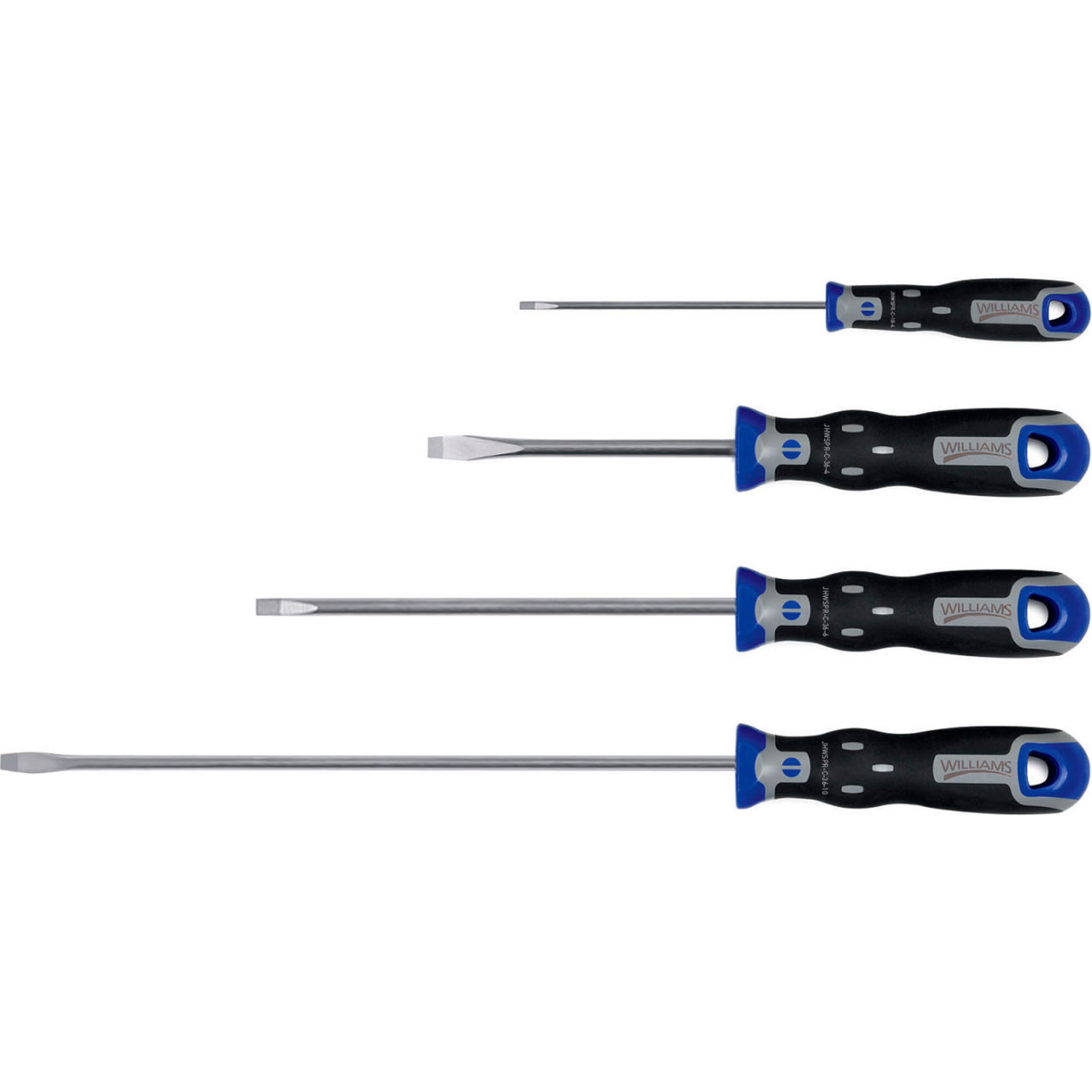 SuperTorque 4 Piece Cabinet Slotted Screwdriver Set, Round Shank
