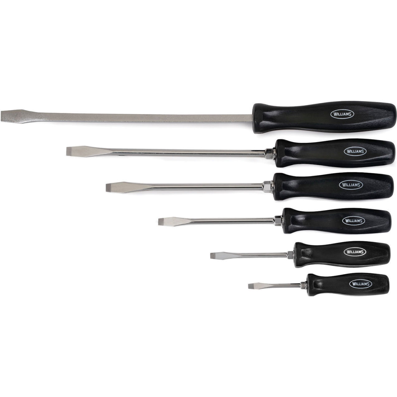Endurogrip 6 Piece Keystone Slotted Screwdriver Set, Round Shank