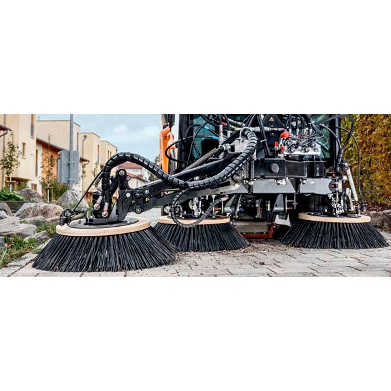 Municipal 3rd Brush with Extension Arm For MC 80 Sweeper