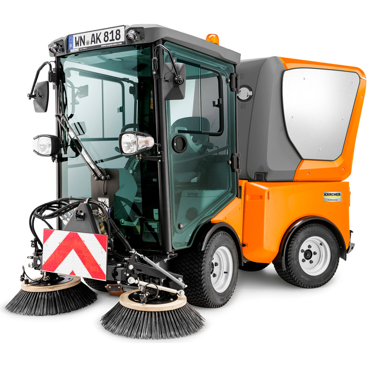 Municipal MC 80 Multifunction Vacuum Diesel Sweeper with 2 Brush System, 73" Cleaning Width