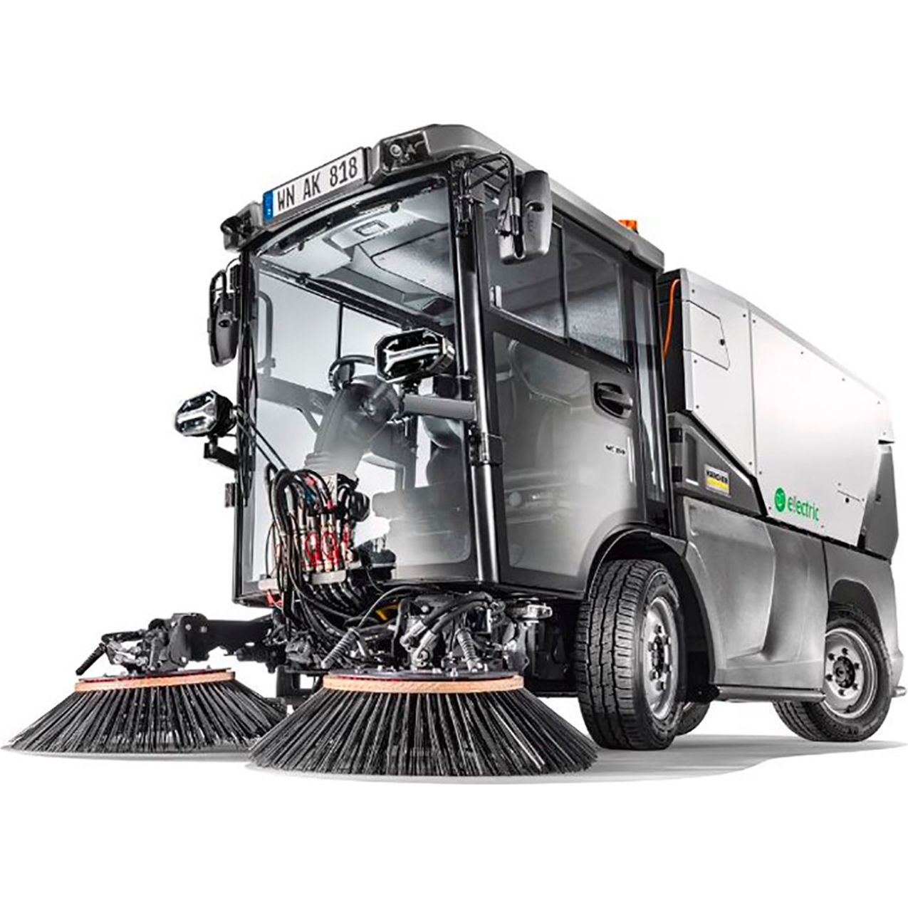 Municipal MC 250 Electric Sweeper with 2 Brush System, 103" Cleaning Width