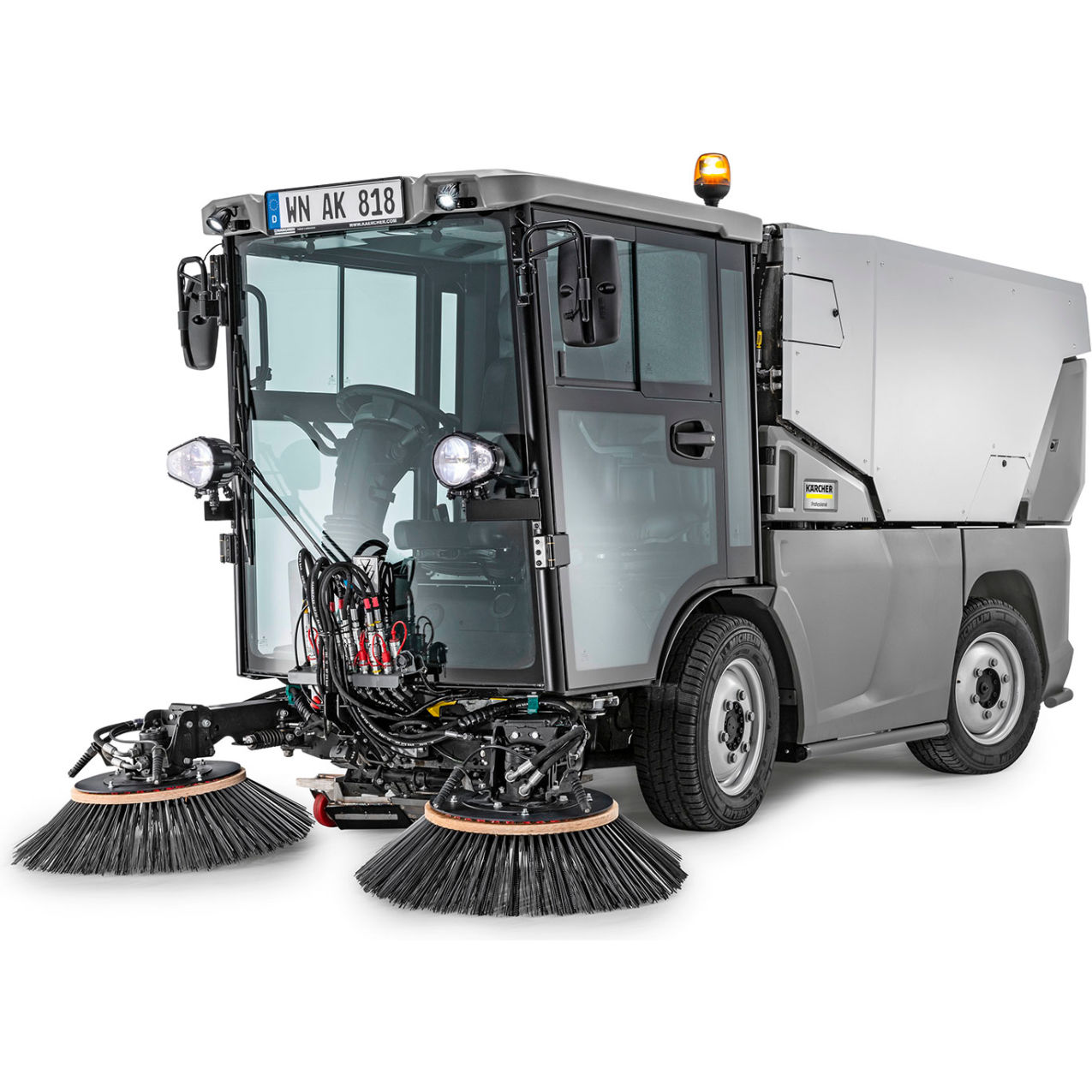 Municipal MC 250 Vacuum Diesel Sweeper with 2 Brush System, 103" Cleaning Width