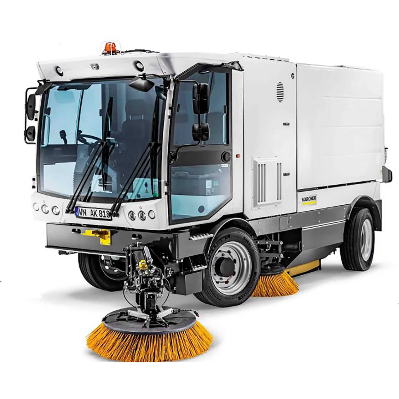 Municipal MCM 600 Mechanical Diesel Sweeper with 2 Brush System, 102" Cleaning Width