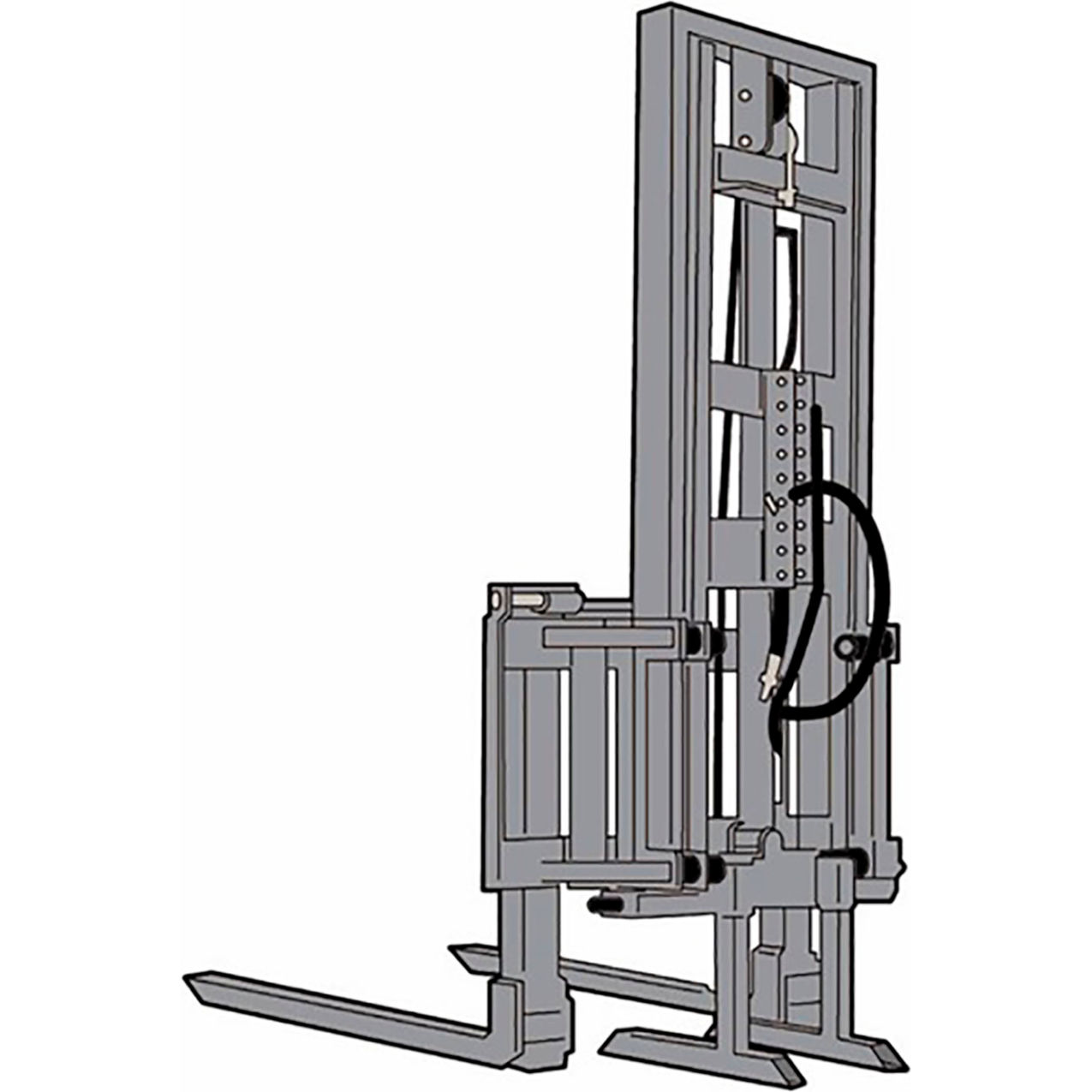 59" Fork Lift with 8" Sideshift For S75/S100/S130, Orange