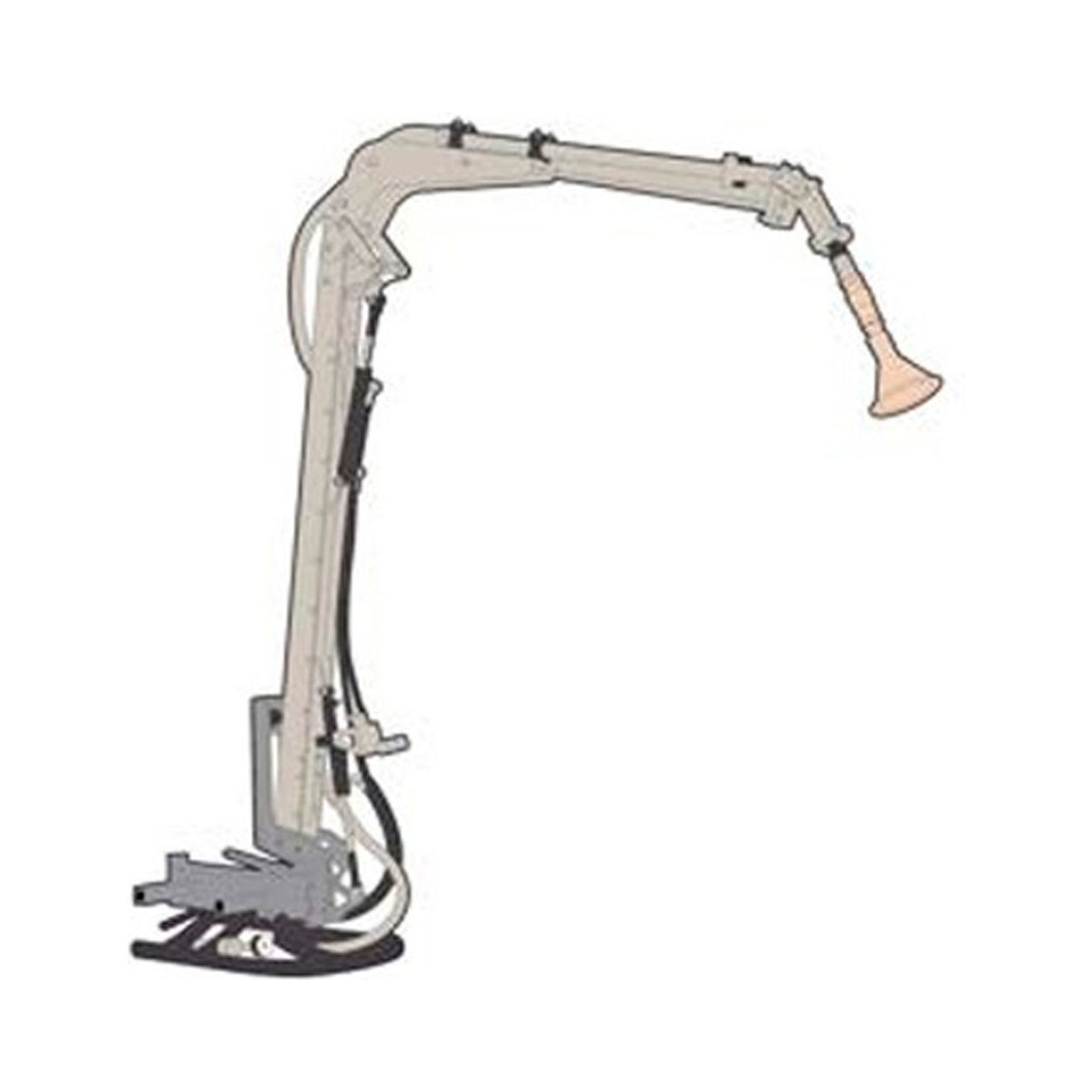 Hydraulic Watering Arm, 161" Holder Controls For C75/S75, Silver