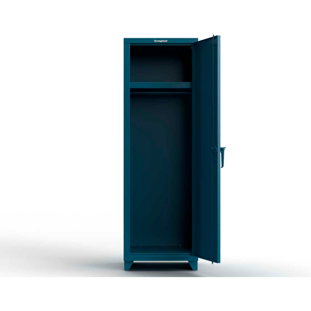 1-Tier 1 Door Extra Heavy Duty Locker, 24"W x 24"D x 75"H, Blue, Assembled