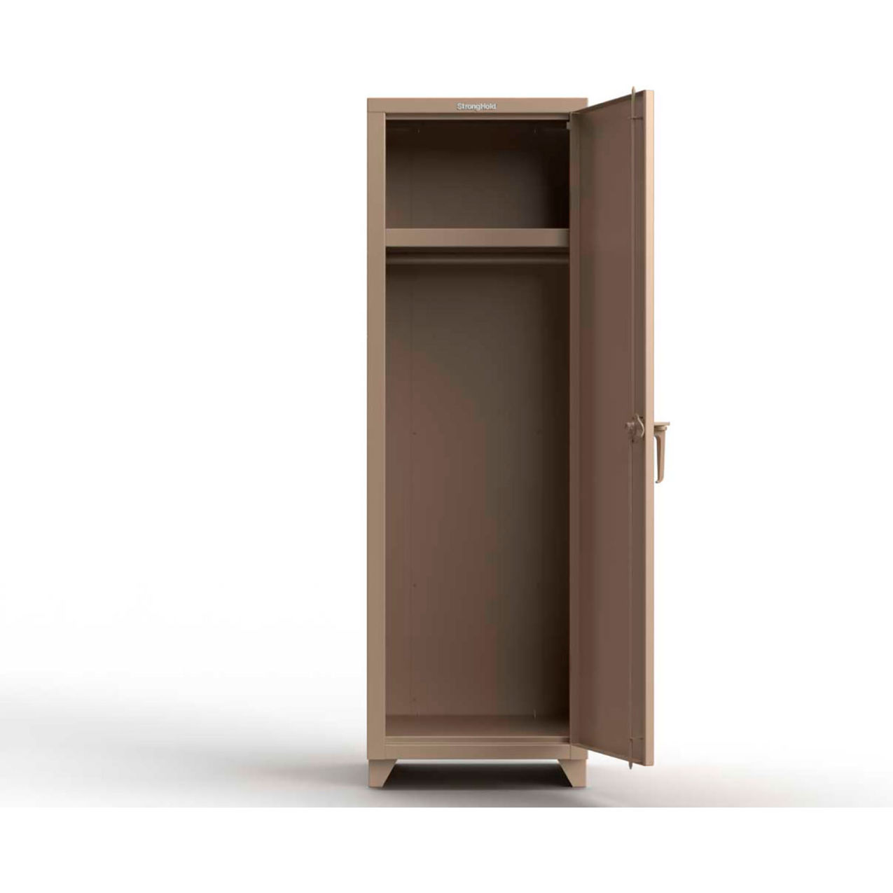 Strong Hold 1-Tier 1 Door Extra Heavy Duty Locker, 24"W x 24"D x 75"H, Beige, Assembled