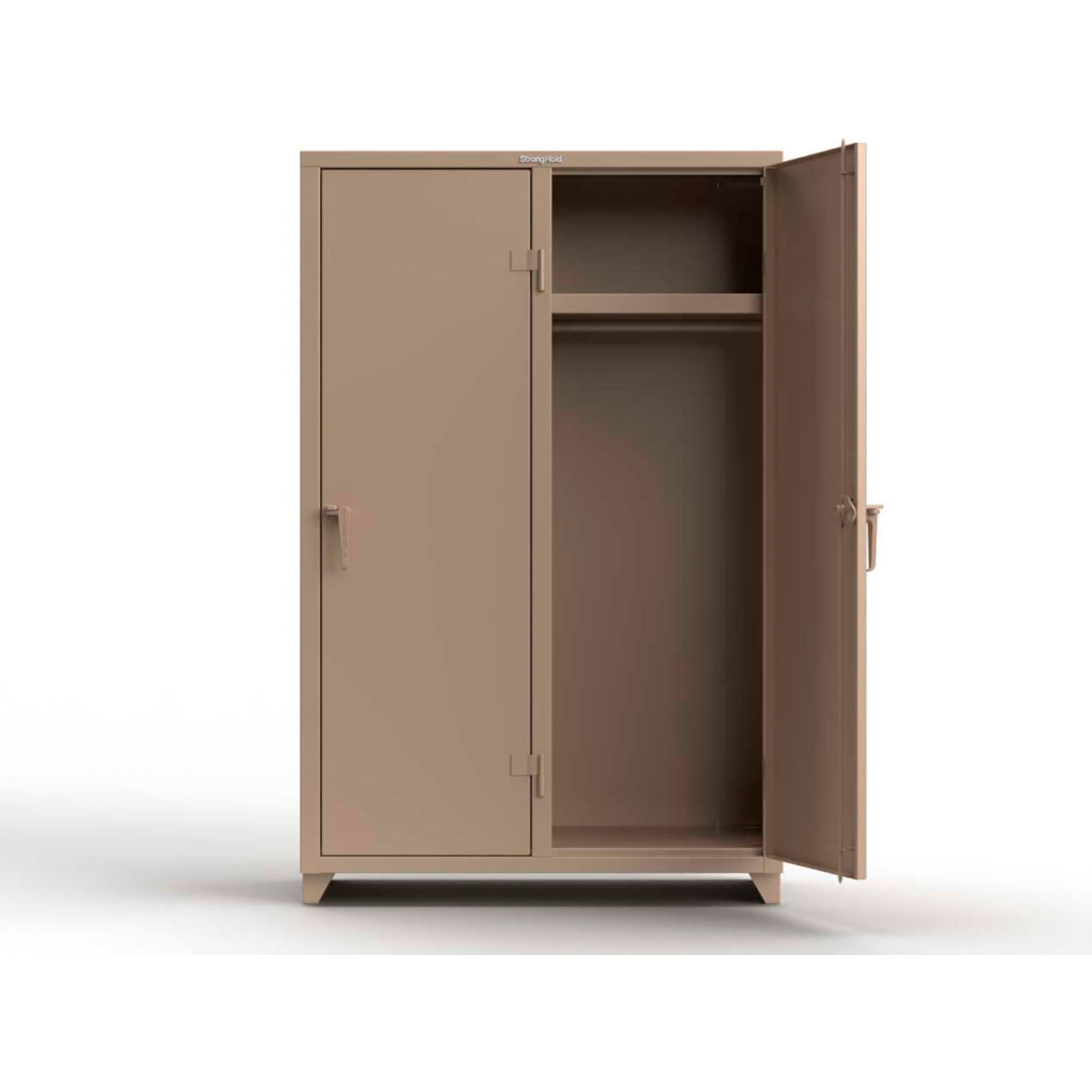 1-Tier 2 Door Extra Heavy Duty Locker, 48"W x 24"D x 75"H, Beige, Assembled