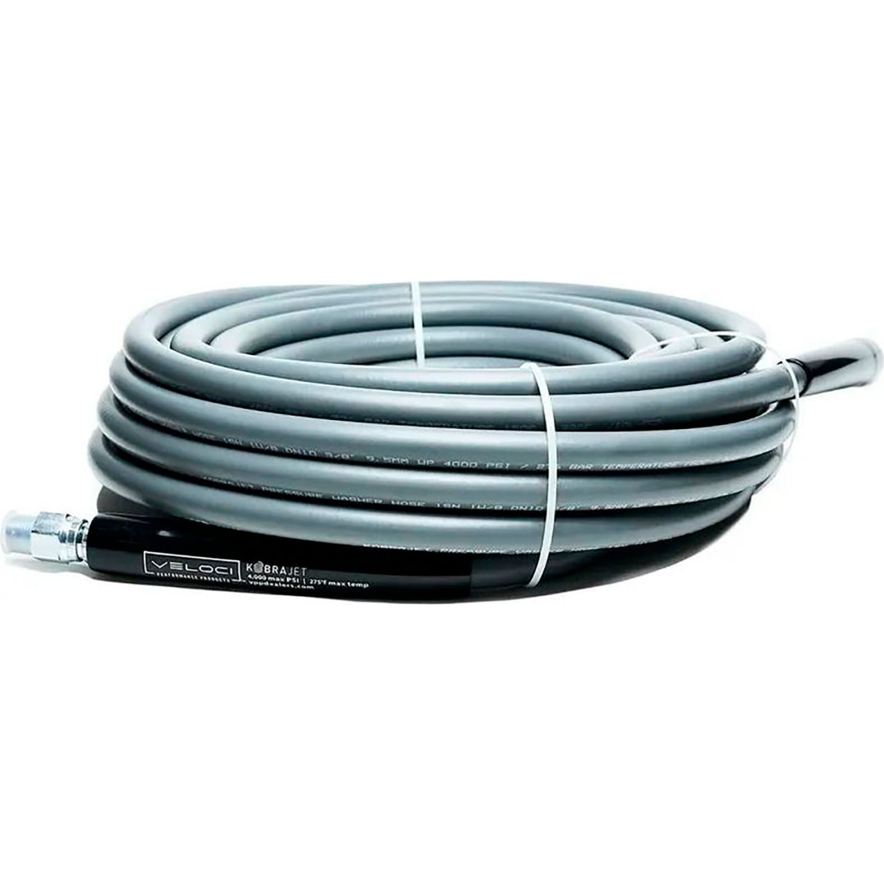 KobraJet 200' Smooth Hose Assembly, 4000PSI, Gray