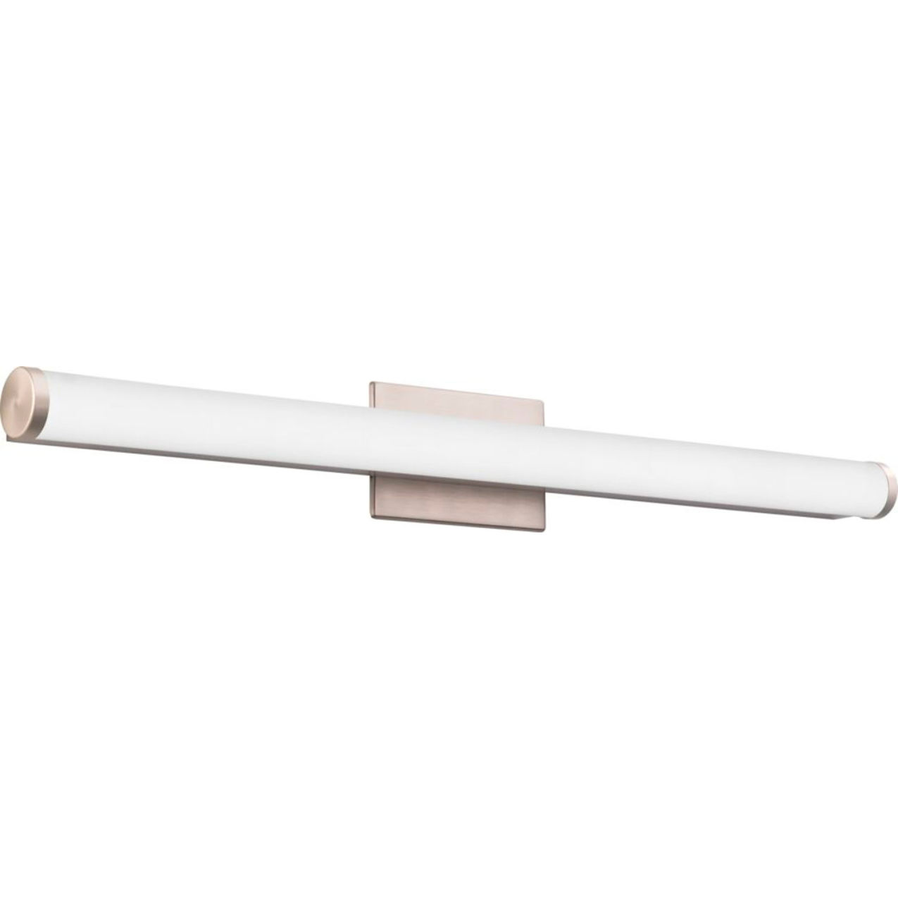 Contemporary Vanity Light, 26.9W, 34-3/16"L, Brushed Nickel