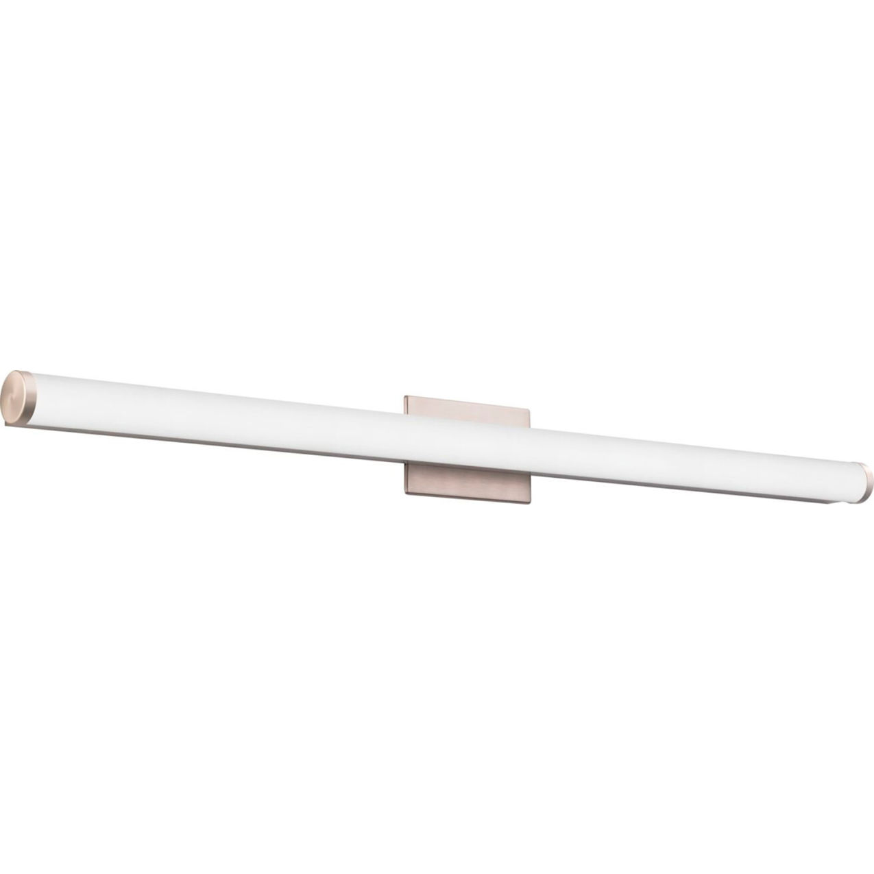 Contemporary Vanity Light, 34.86W, 46"L, Brushed Nickel