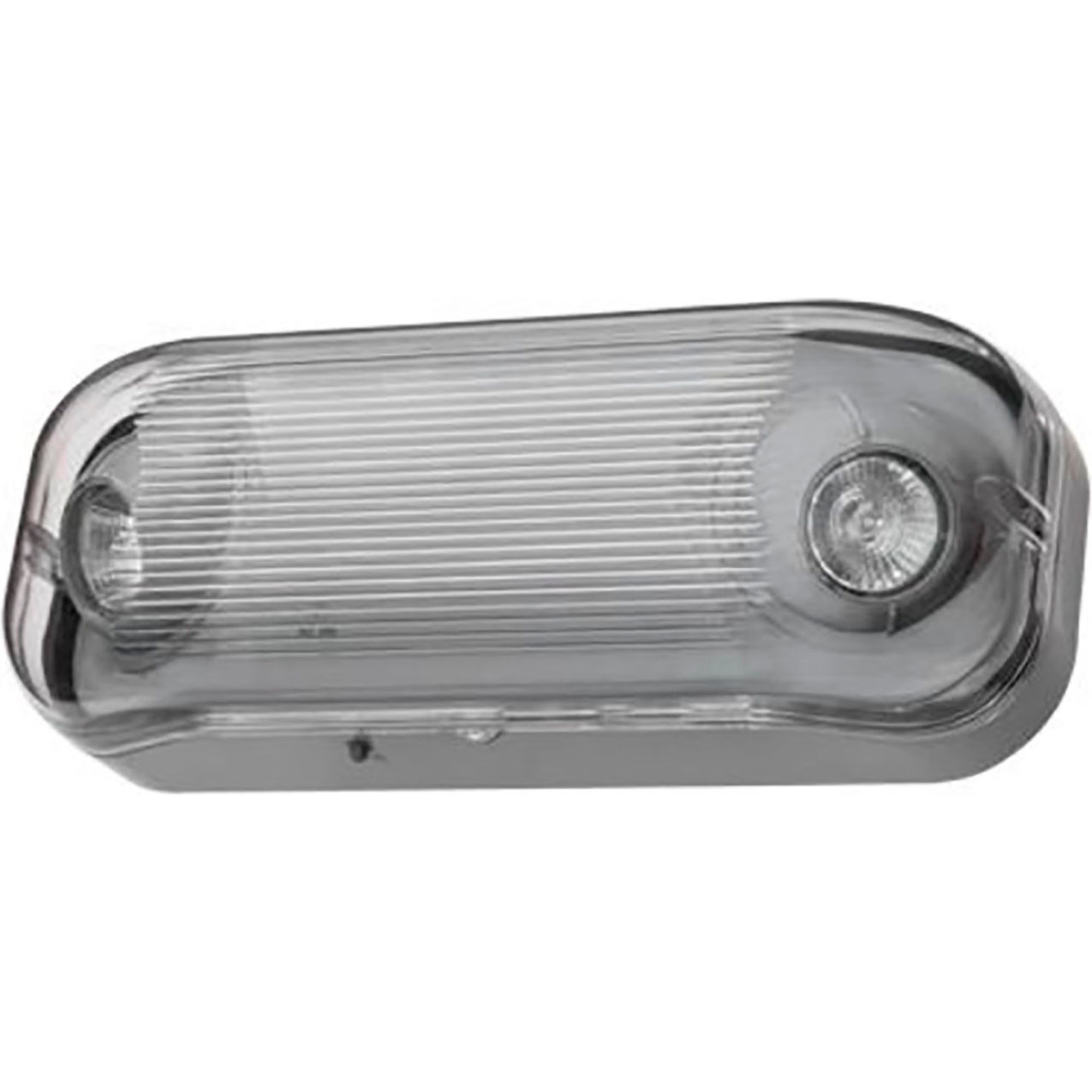 Indura Wet Location Emergency Light with Halogen Lamp, 120/277V, Gray