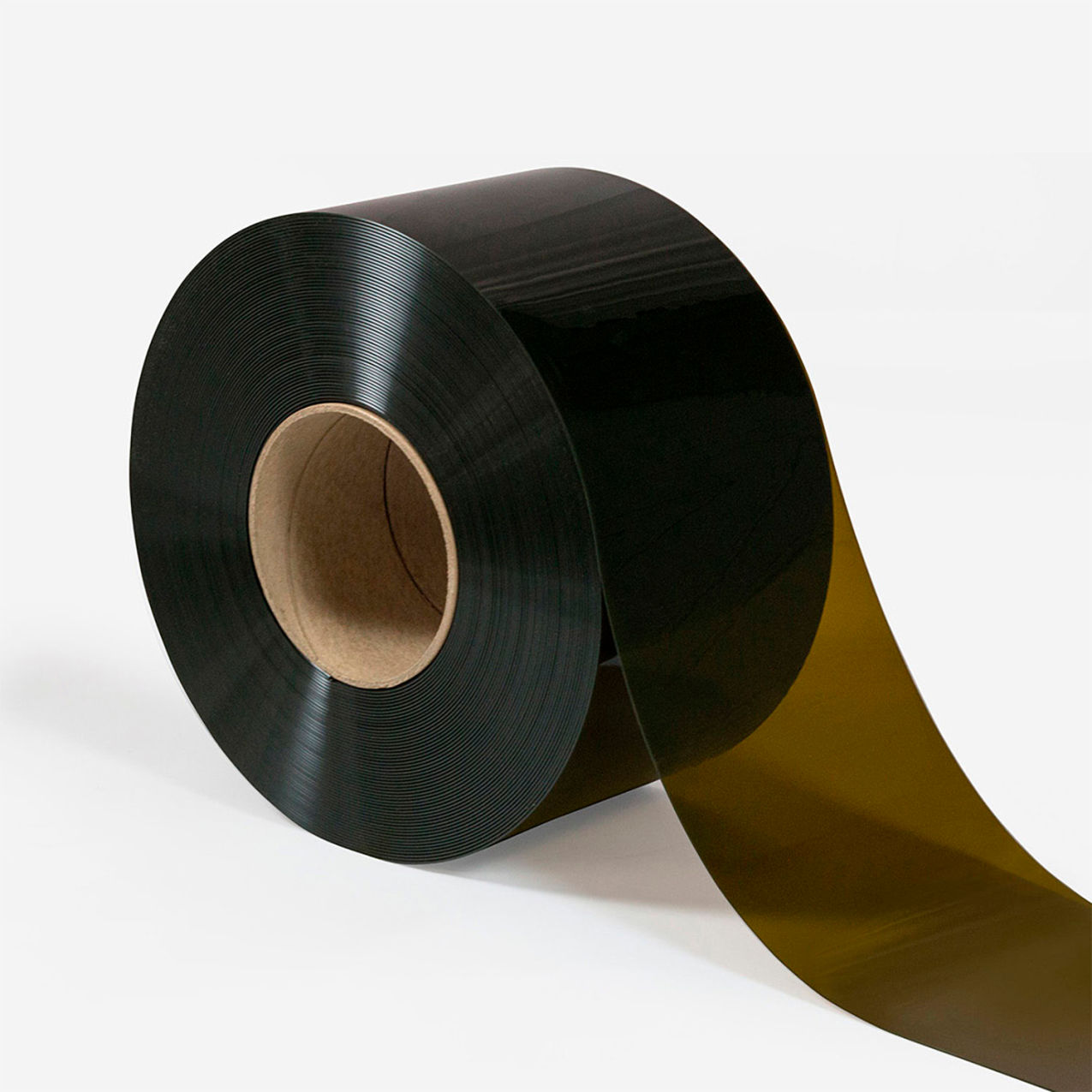Clear-Flex II Vinyl Bulk Roll, Smooth, .08" Thick, 8"W x 300'H, Black/Opaque
