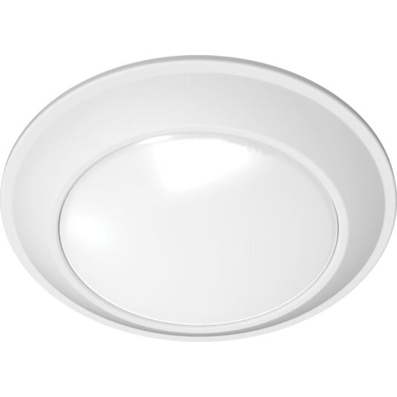 6" Round Tapered Surface Mount, 15W, 3000K to 5000K, Matte White