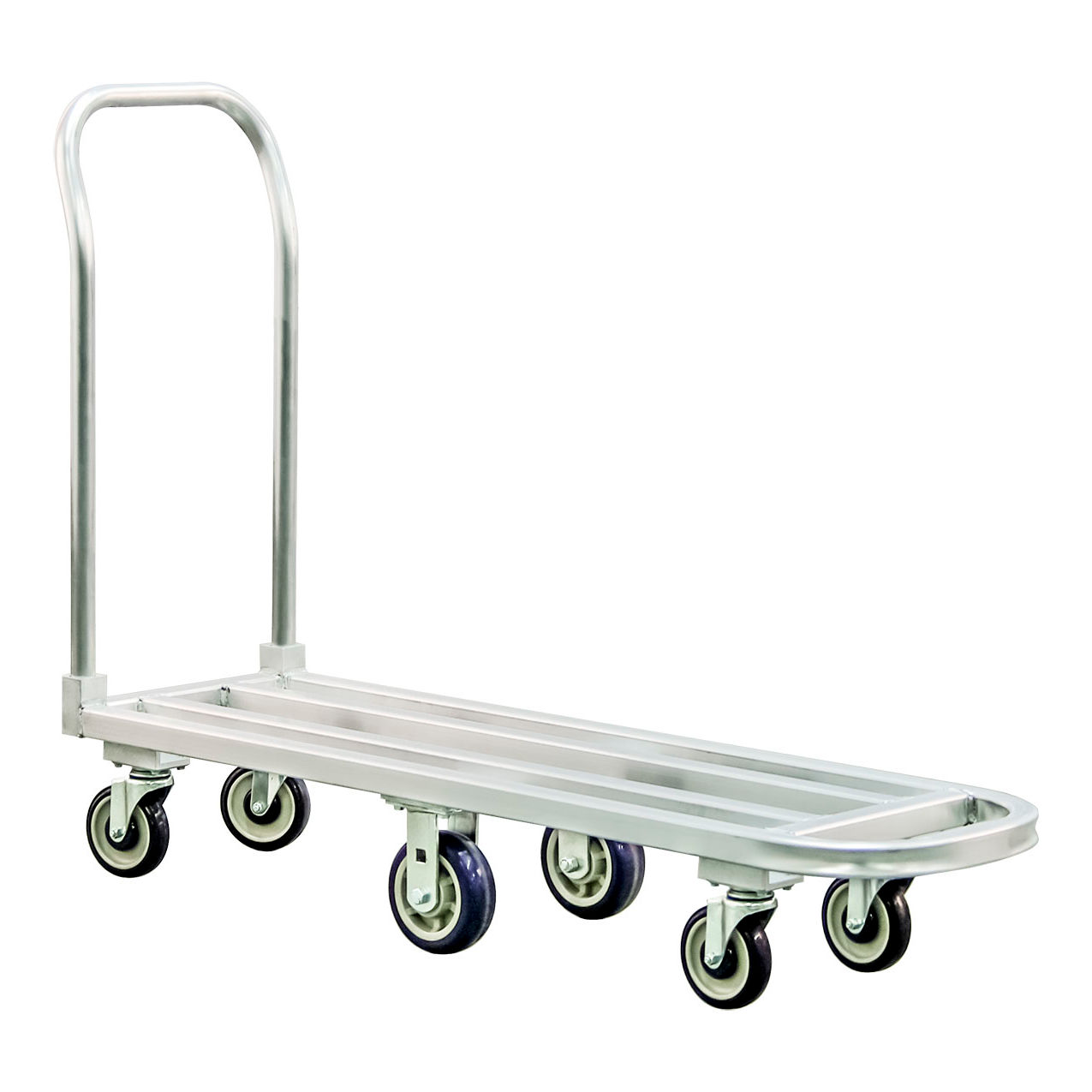 Low Boy Aluminum Stock Truck, 6 Wheel, Zero Turn, 54"L x 16"W, 1000 lb. Capacity