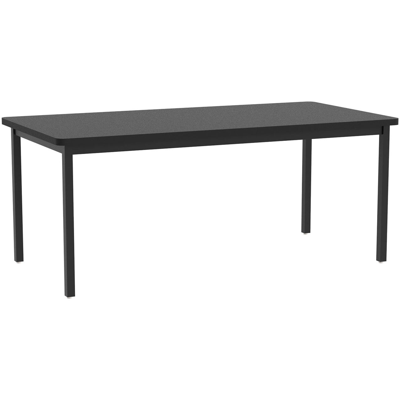 Diversified Spaces LOBO Multi-Purpose Table, HPL with 3mm Edge Top, 72"L x 36"W x 30"H, Black