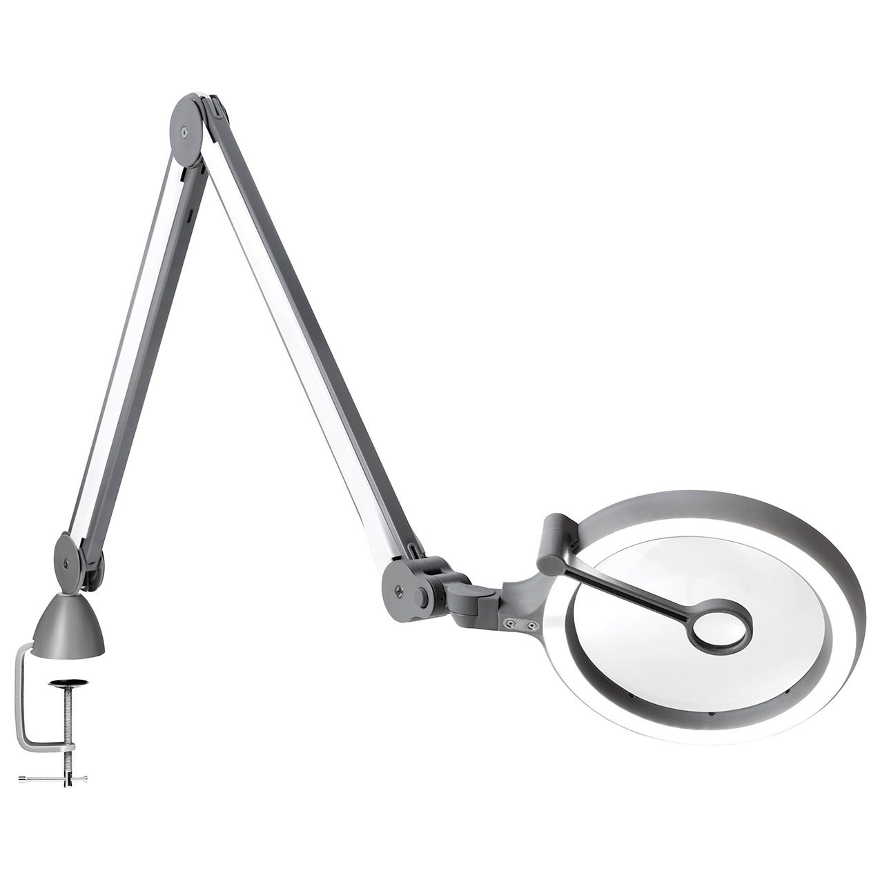 Daylight iQ LED Magnifier Lamp, 7" Dia. Lens, White