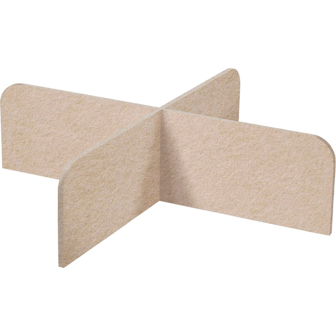 SoundSorb X-Fit Acoustical Desktop Privacy Panel, 1' x 4', Beige