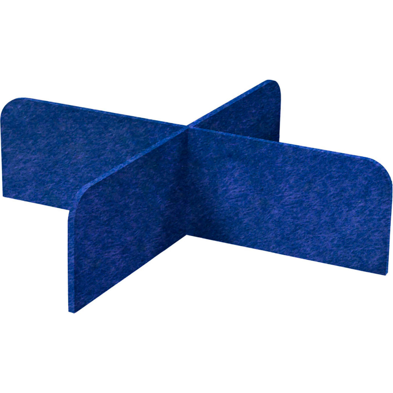 SoundSorb X-Fit Acoustical Desktop Privacy Panel, 1' x 4', Blue