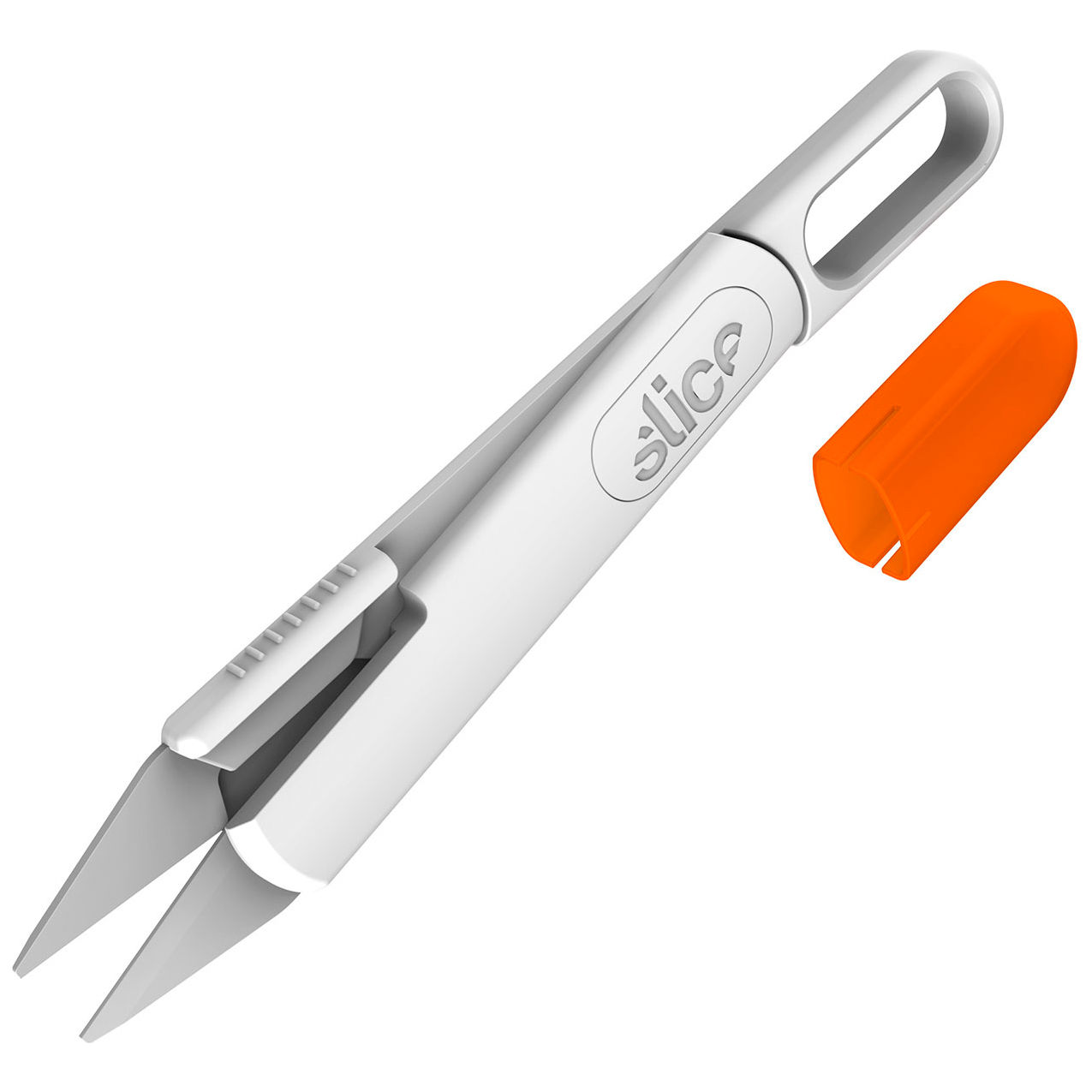 Specialty Self-Opening Scissors, Straight, 5-11/16"L, White/Orange
