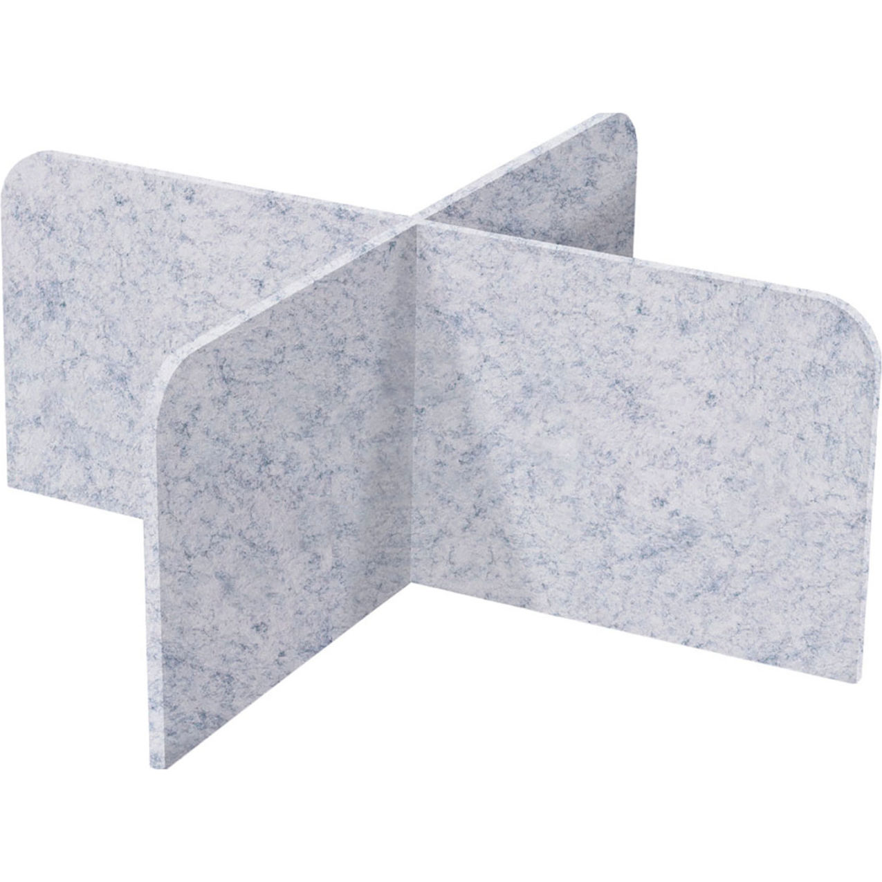 X-Fit Acoustical Desktop Privacy Panel, 2' x 4', Marble Gray