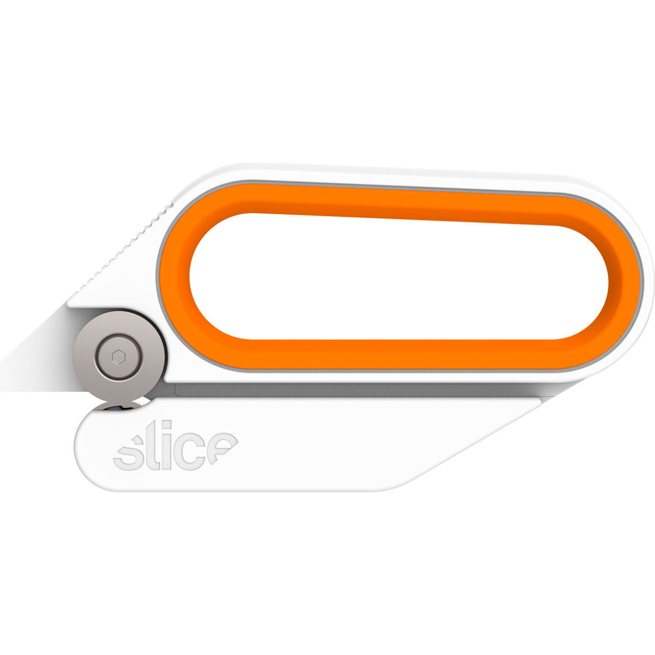 All Purpose Rotary Scissors, Straight, 5-1/2"L, White/Orange