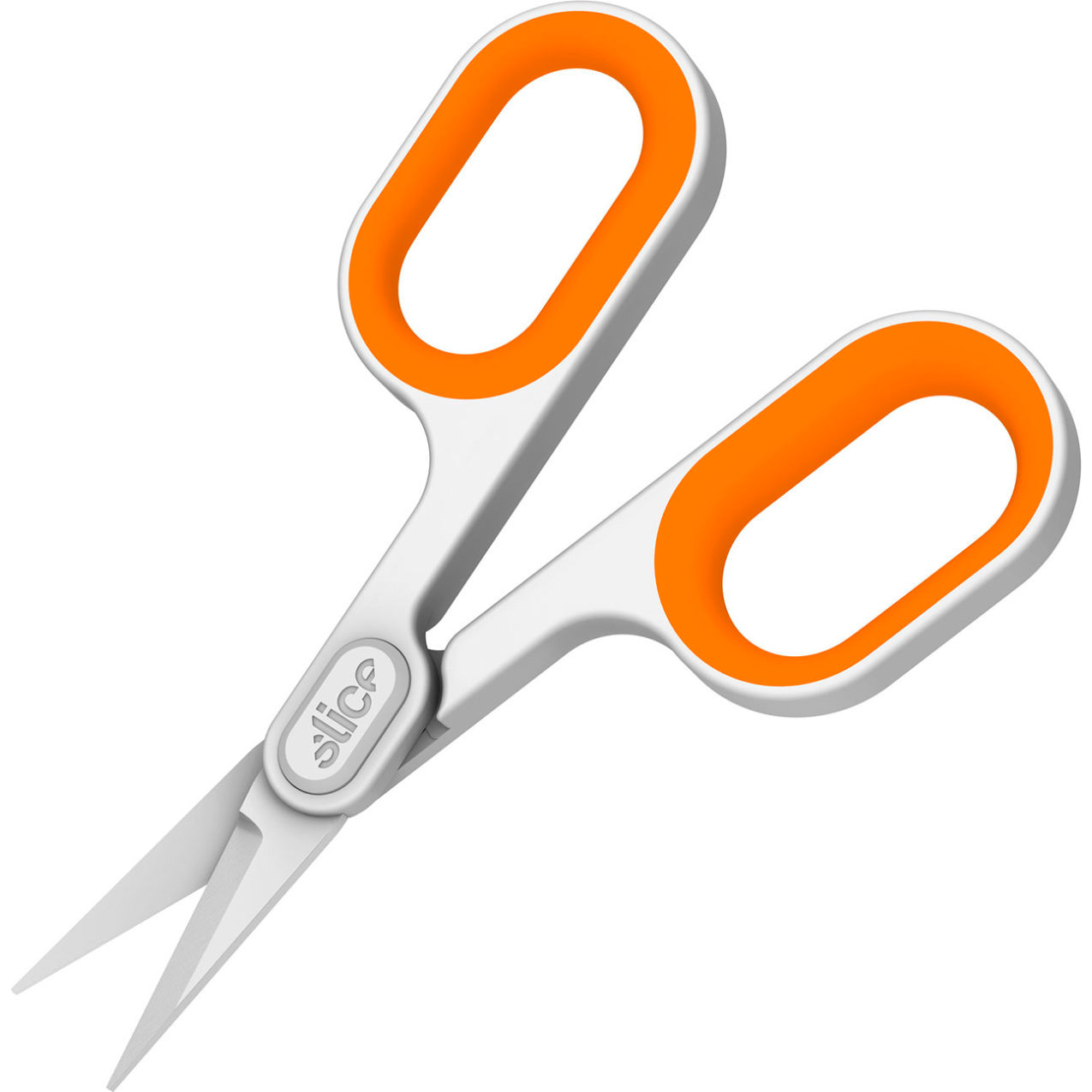 All Purpose Small Scissors, Straight, 5-3/16"L, White/Orange