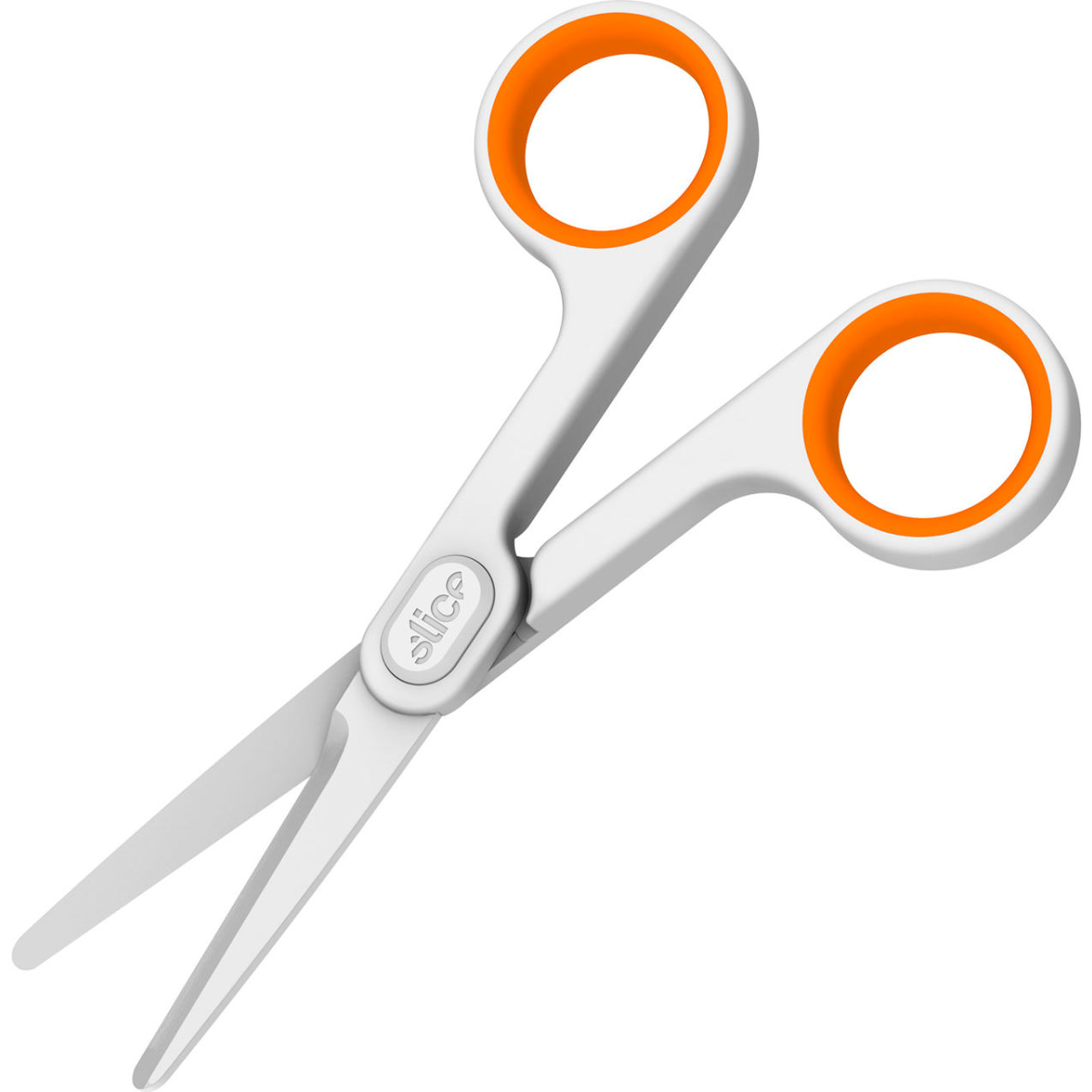 All Purpose Small Scissors, Straight, 5-9/16"L, White/Orange