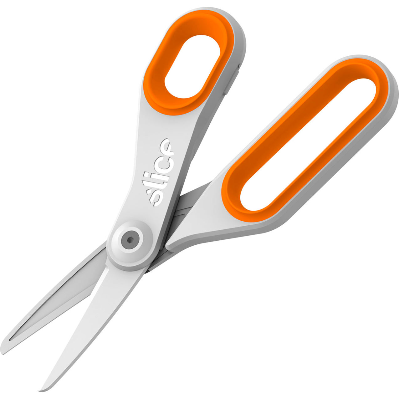 All Purpose Large Scissors, Straight, 7-13/16"L, White/Orange