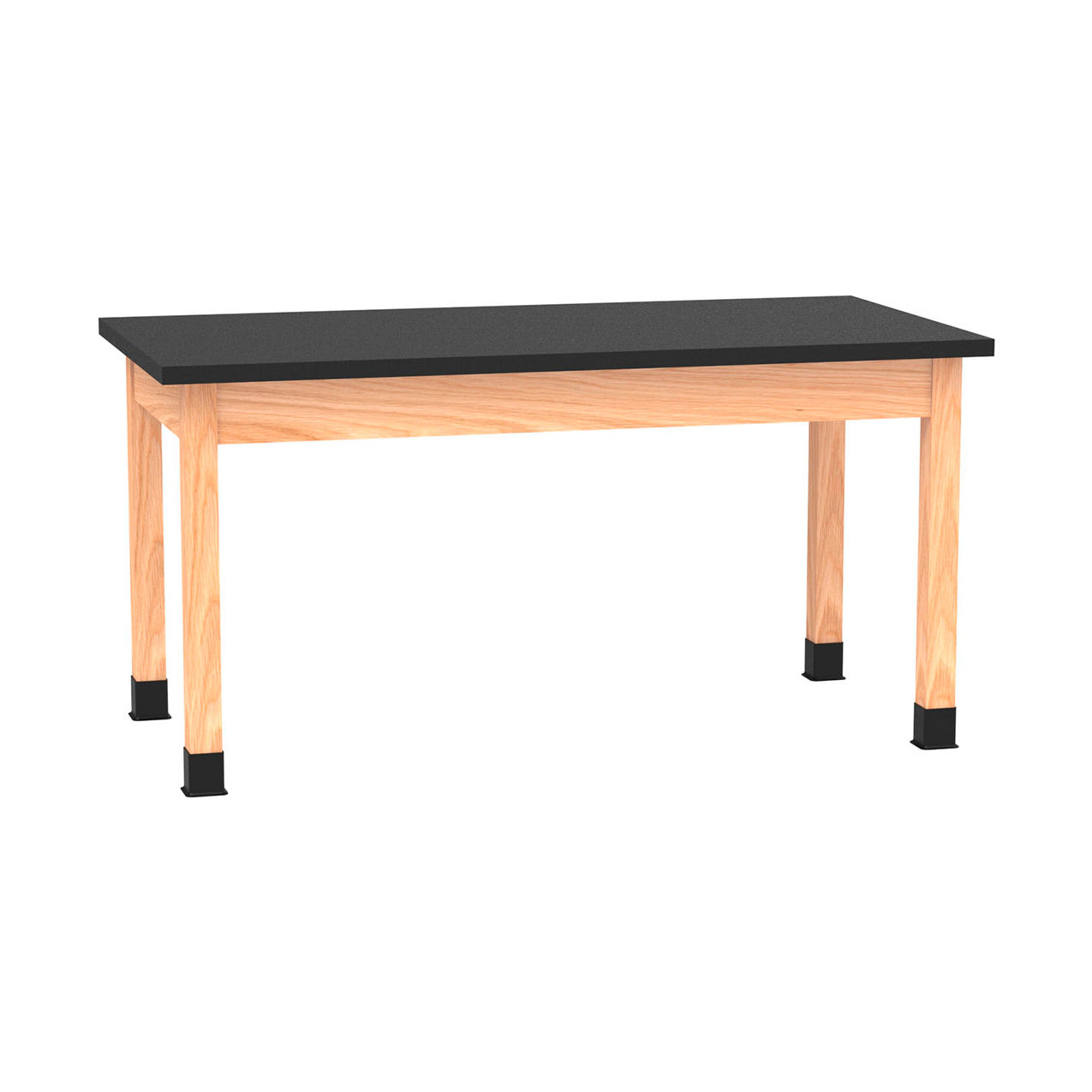 PerpetuLab Table with ChemGuard Top, 60"L x 30"W x 30"H, Red Oak