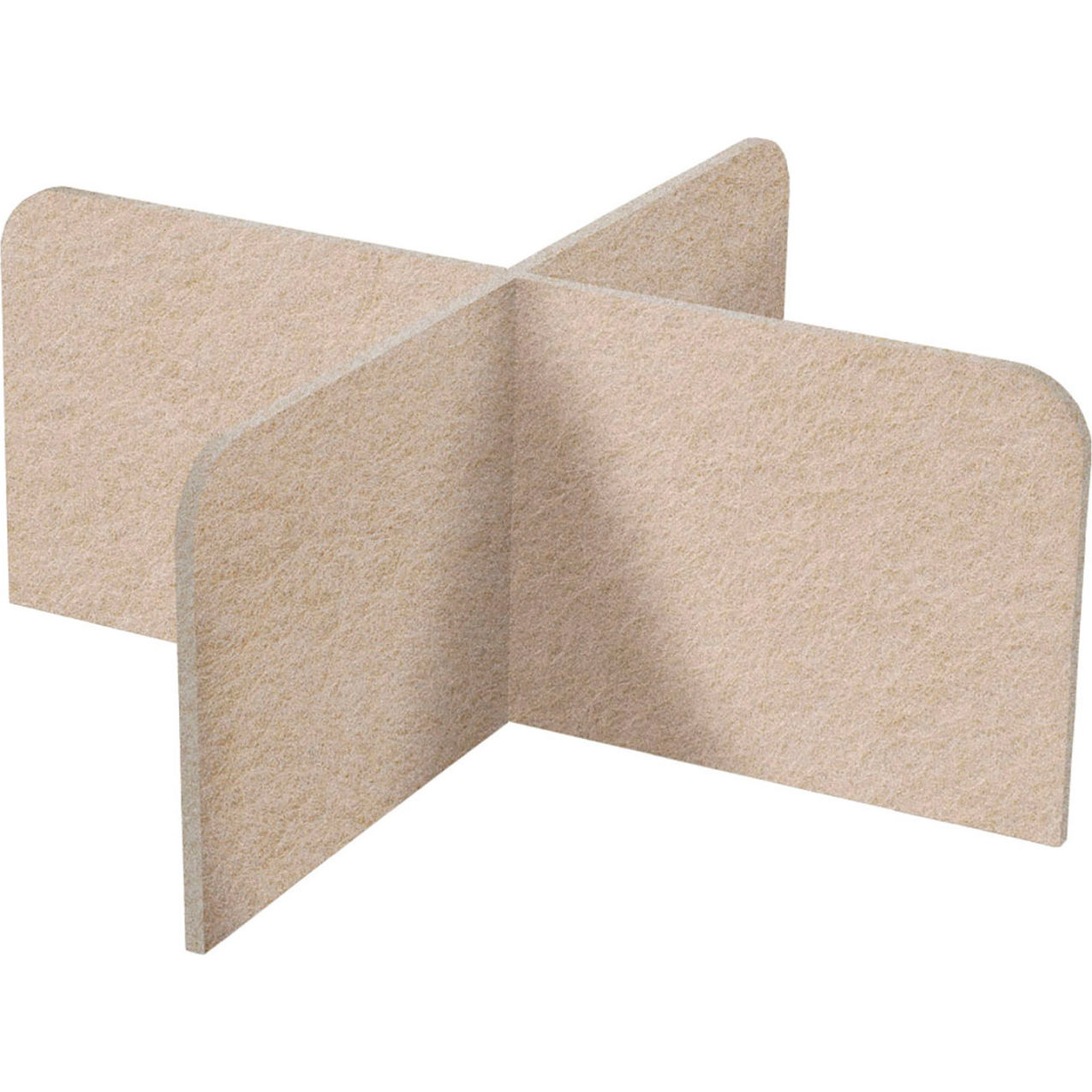 X-Fit Acoustical Desktop Privacy Panel, 2' x 4', Beige