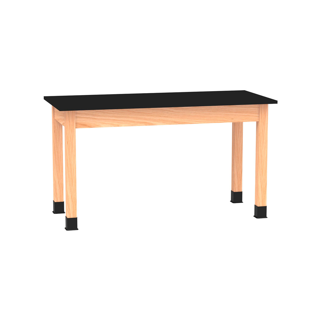 PerpetuLab Table with Phenolic Top, 54"L x 24"W x 30"H, Red Oak