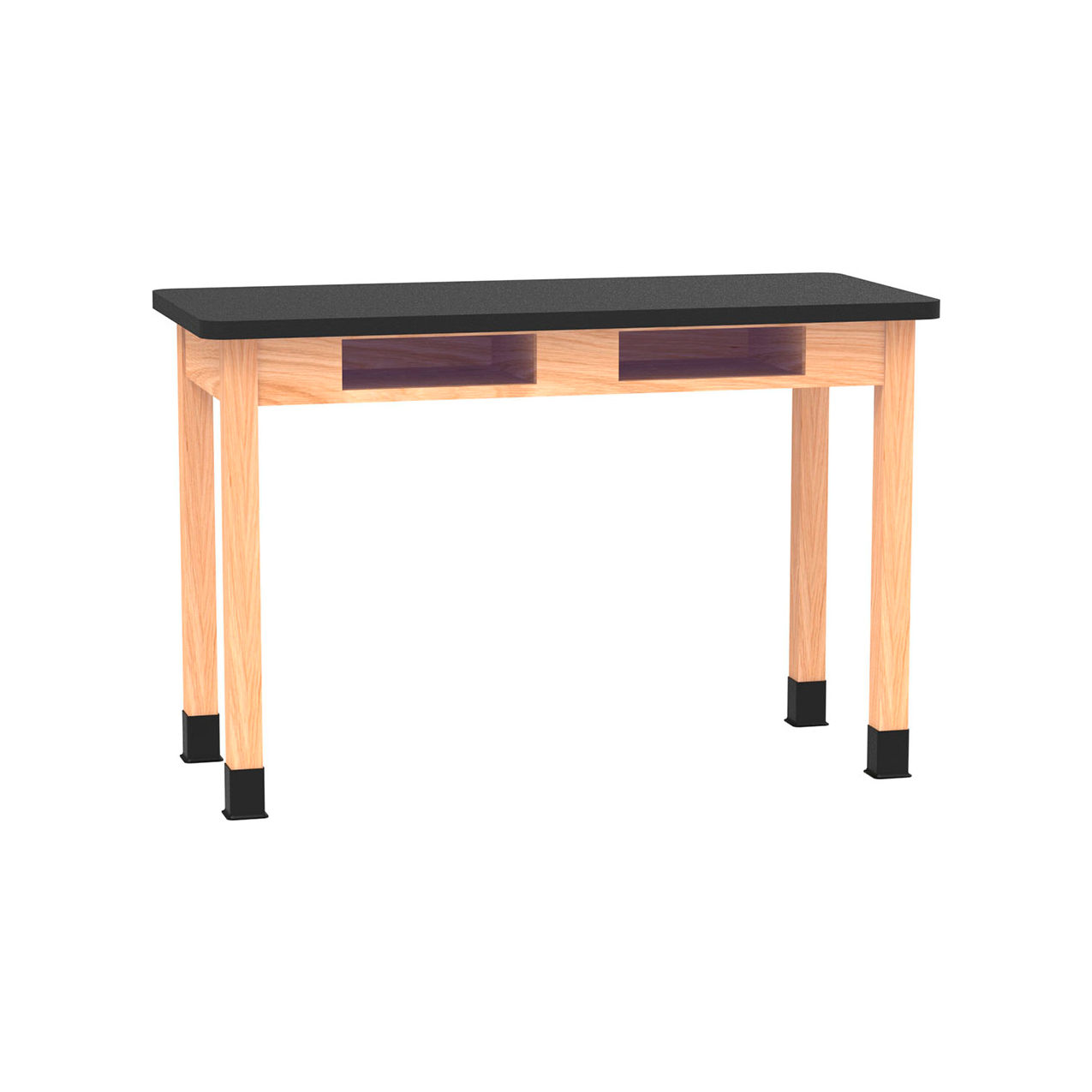 Diversified Spaces PerpetuLab Table with Laminate Top, 54"L x 24"W x 36"H, Red Oak