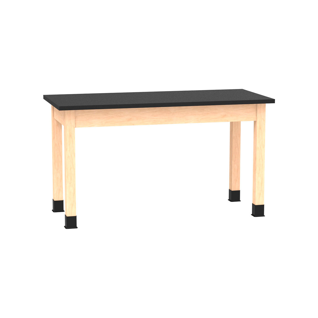 PerpetuLab Table with Epoxy Top, 54"L x 24"W x 30"H, Maple
