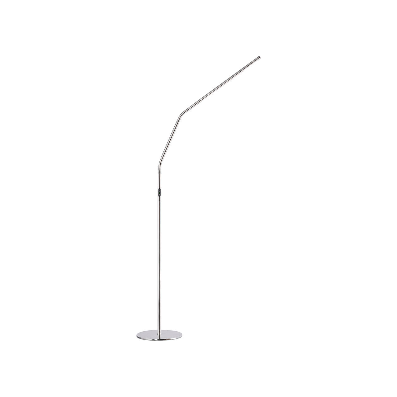 Daylight Slimline 4 Floor LED Lamp, 13.6W, Brush Steel