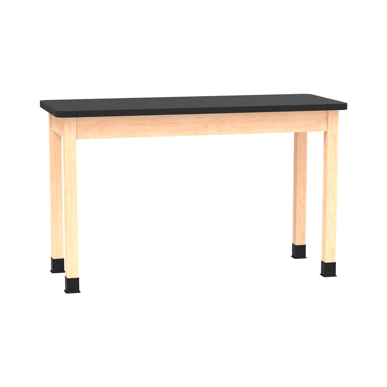 Science Lab Table with Laminate Top, 60"L x 24"W x 36"H, Maple