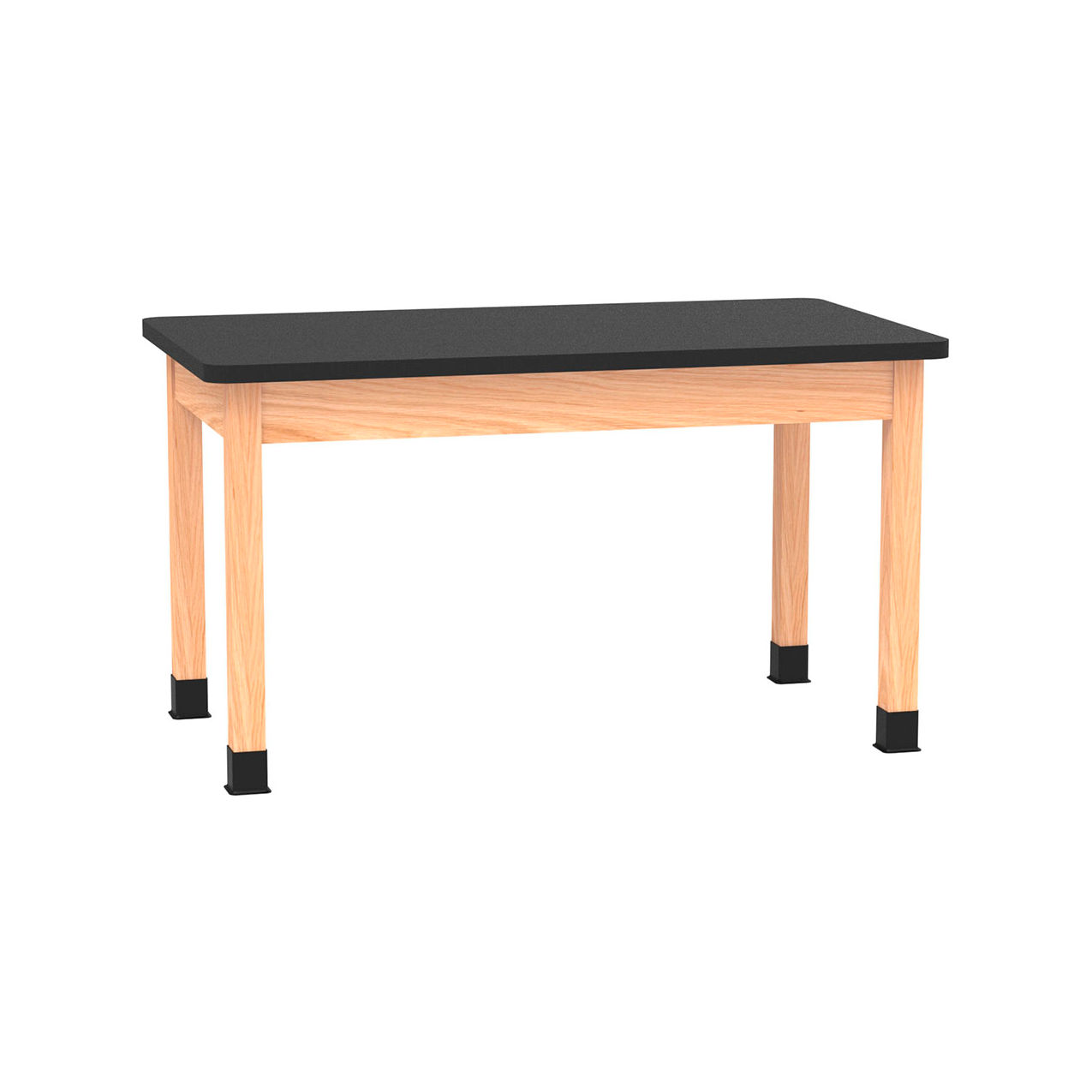 Science Lab Table with Laminate Top, 54"L x 30"W x 30"H, Red Oak