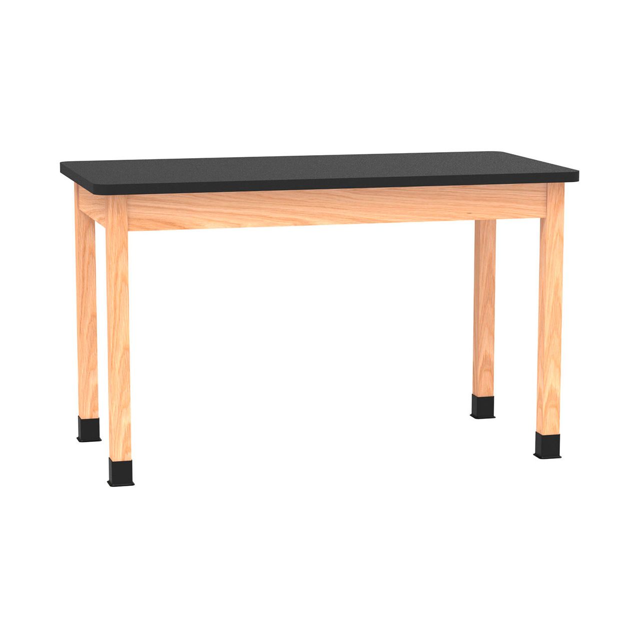 Science Lab Table with Laminate Top, 60"L x 30"W x 36"H, Red Oak