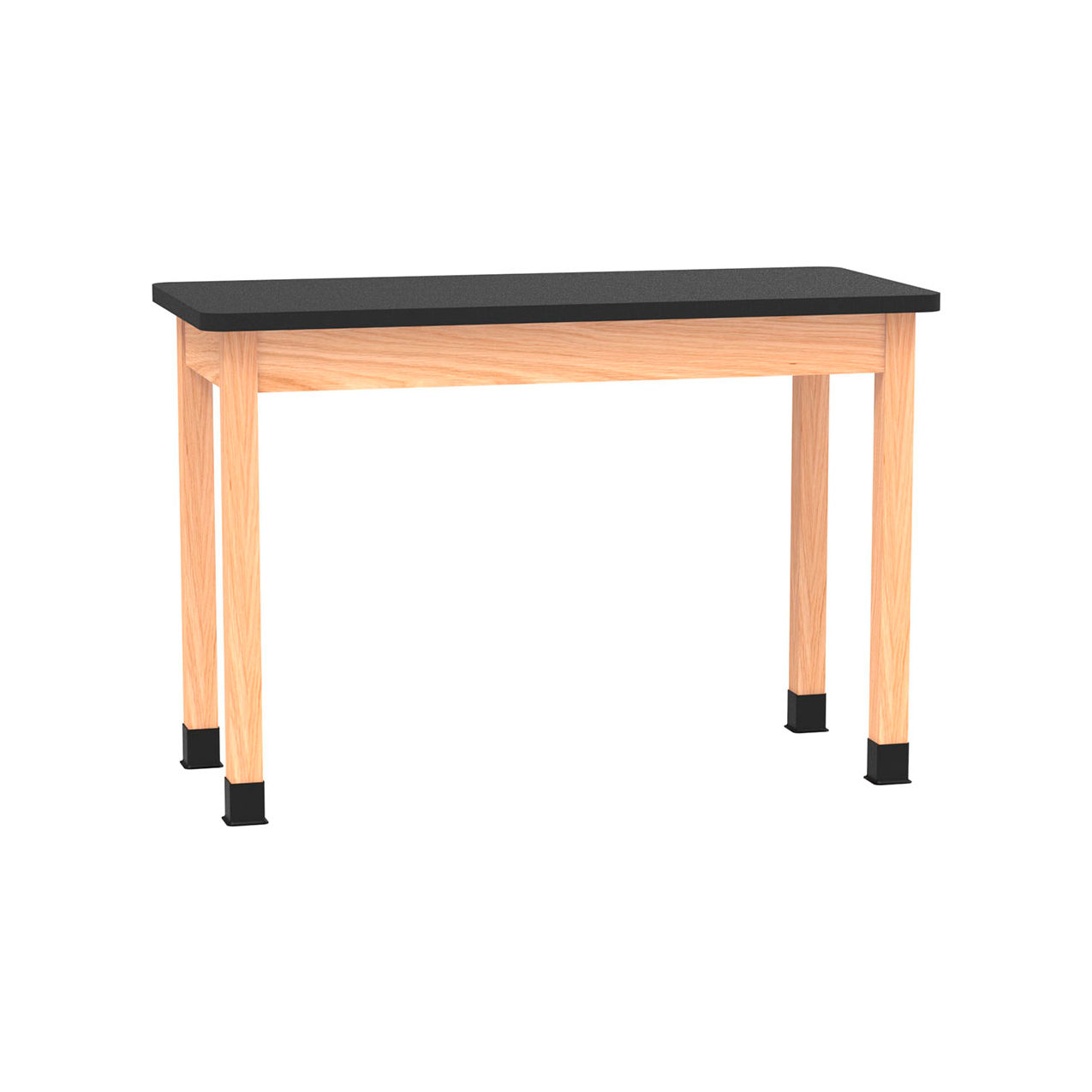 PerpetuLab Table with Laminate Top, 54"L x 24"W x 36"H, Red Oak