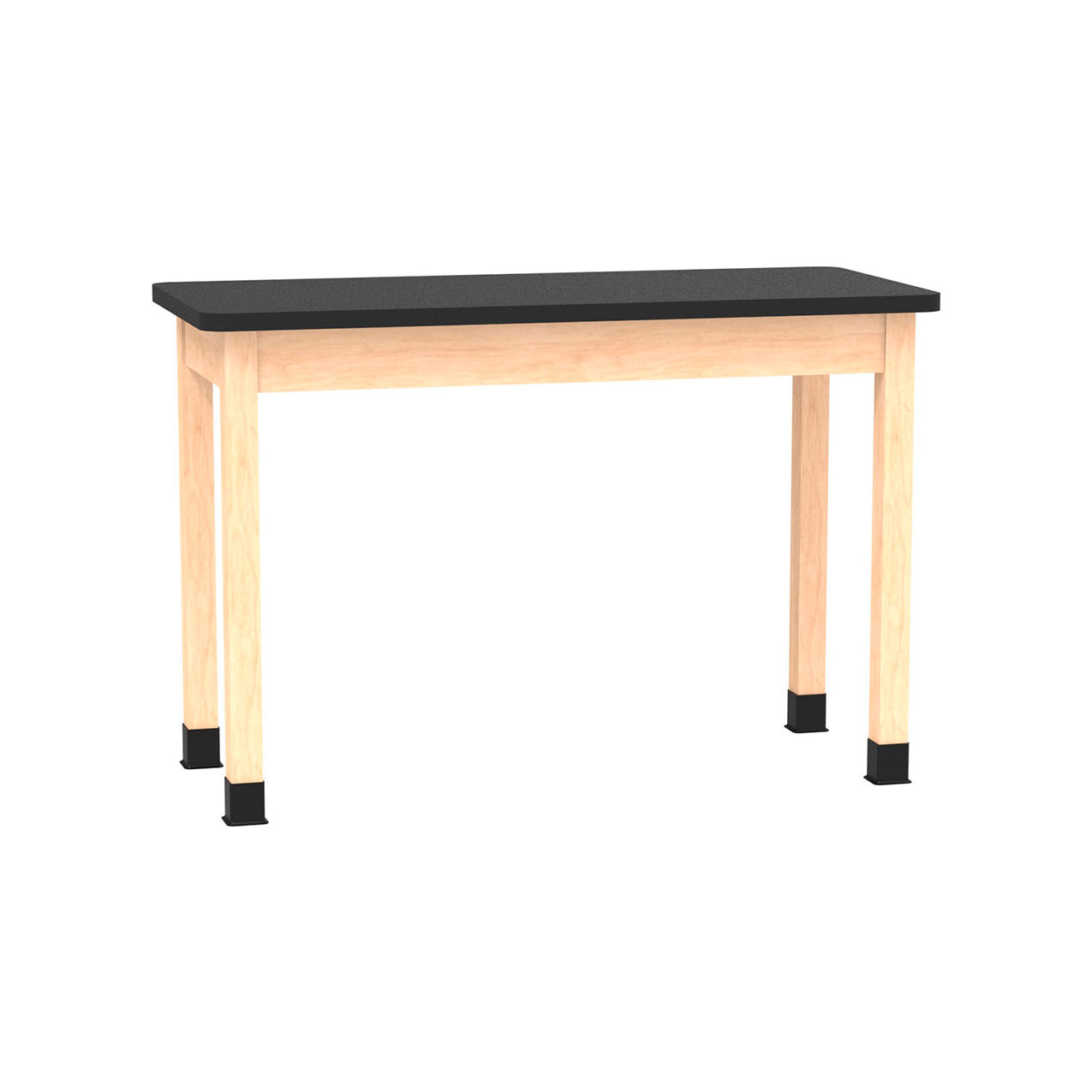 Science Lab Table with Laminate Top, 54"L x 24"W x 36"H, Maple
